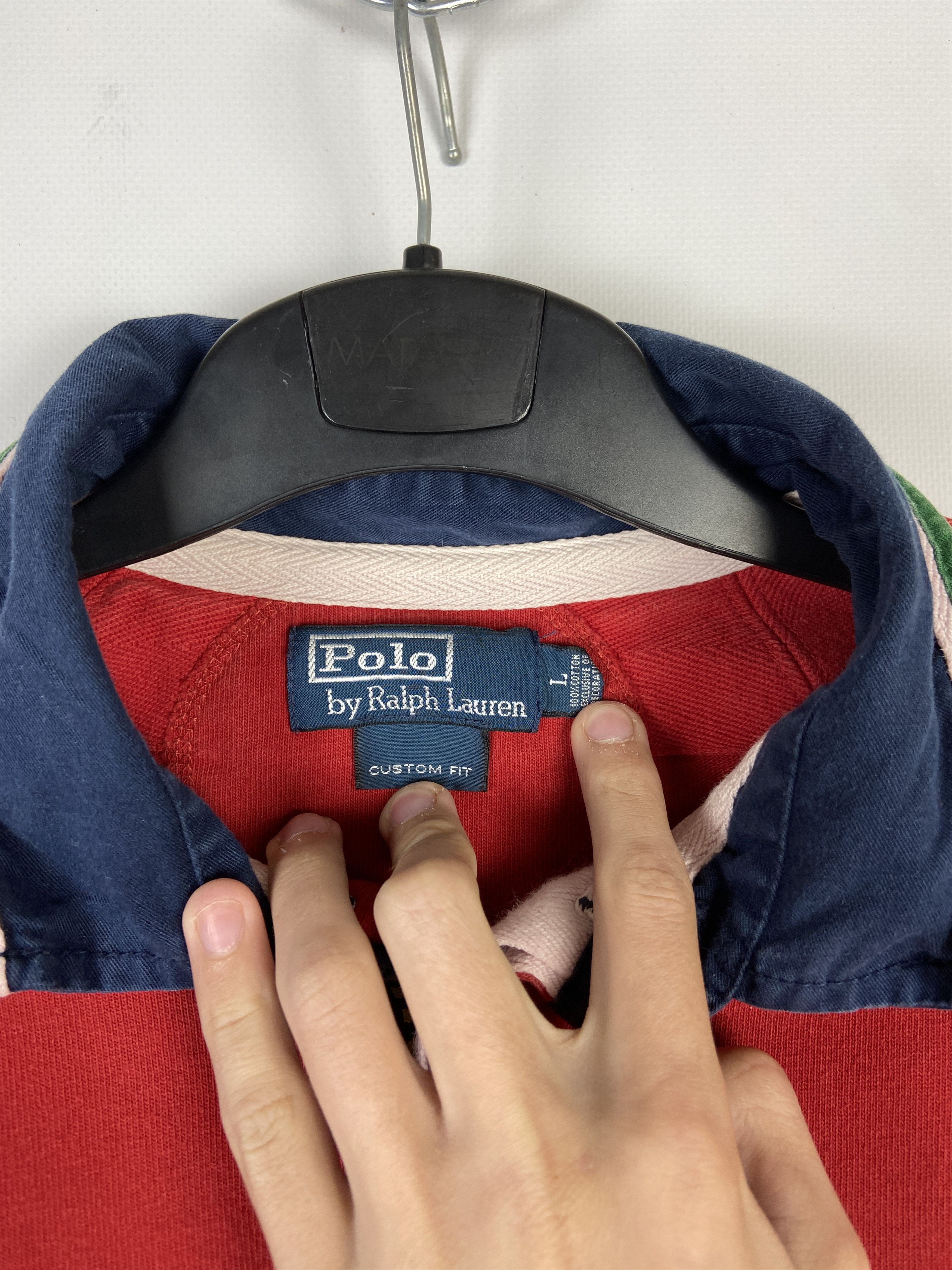 Polo Ralph Lauren Vintage 90s Polo Ralph Lauren Rugby Long Sleeve Shirt Size US L / EU 52-54 / 3 - 5 Thumbnail