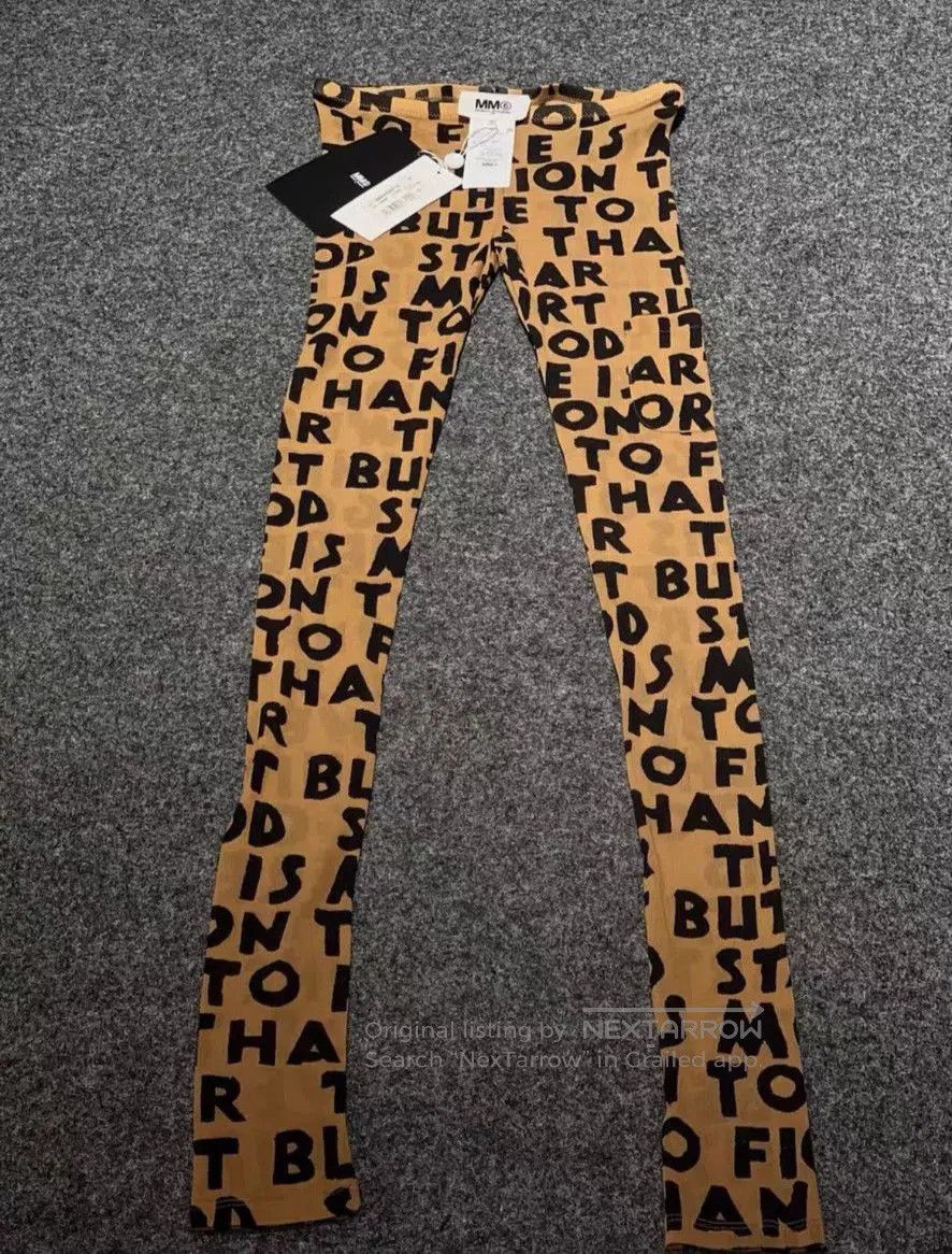 MM6 Maison Margiela MM6 Leopard Print Leggings. Size 24" / US 00 / IT 34 - 2 Thumbnail