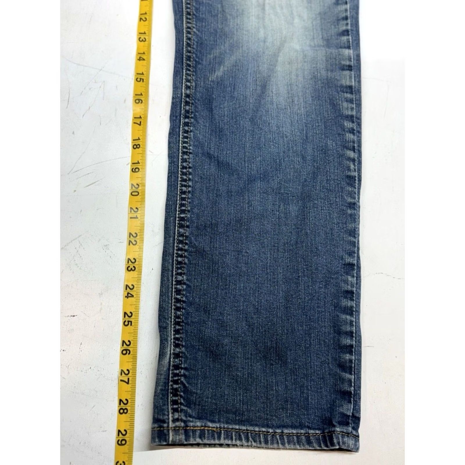 Levi's Levi's 541 Athletic Taper Jeans 35x29 Blue Denim Stretch 5-Pocket Logo Modern Classic Mens Regular Waist Inseam 29 Button Zip Size US 35 - 7 Thumbnail