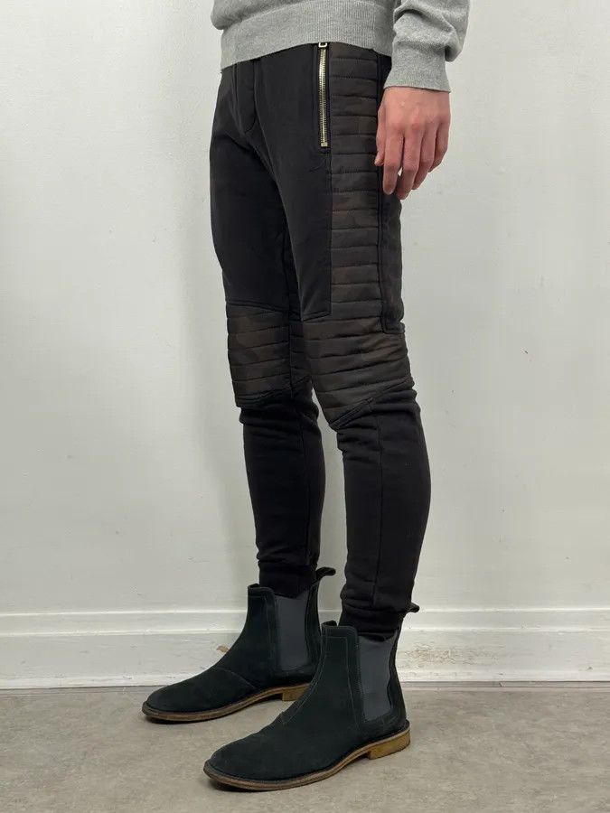 Balmain Balmain Black & Camo Padded Jogger Pants Size 25" / US 0 / IT 36 - 3 Thumbnail
