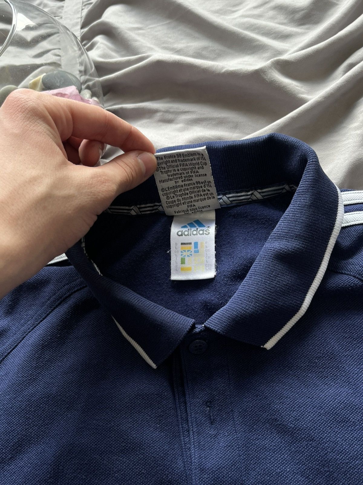 Adidas Vintage Adidas Polo Shirt FIFA World Cup France 1998 Size US L / EU 52-54 / 3 - 5 Thumbnail