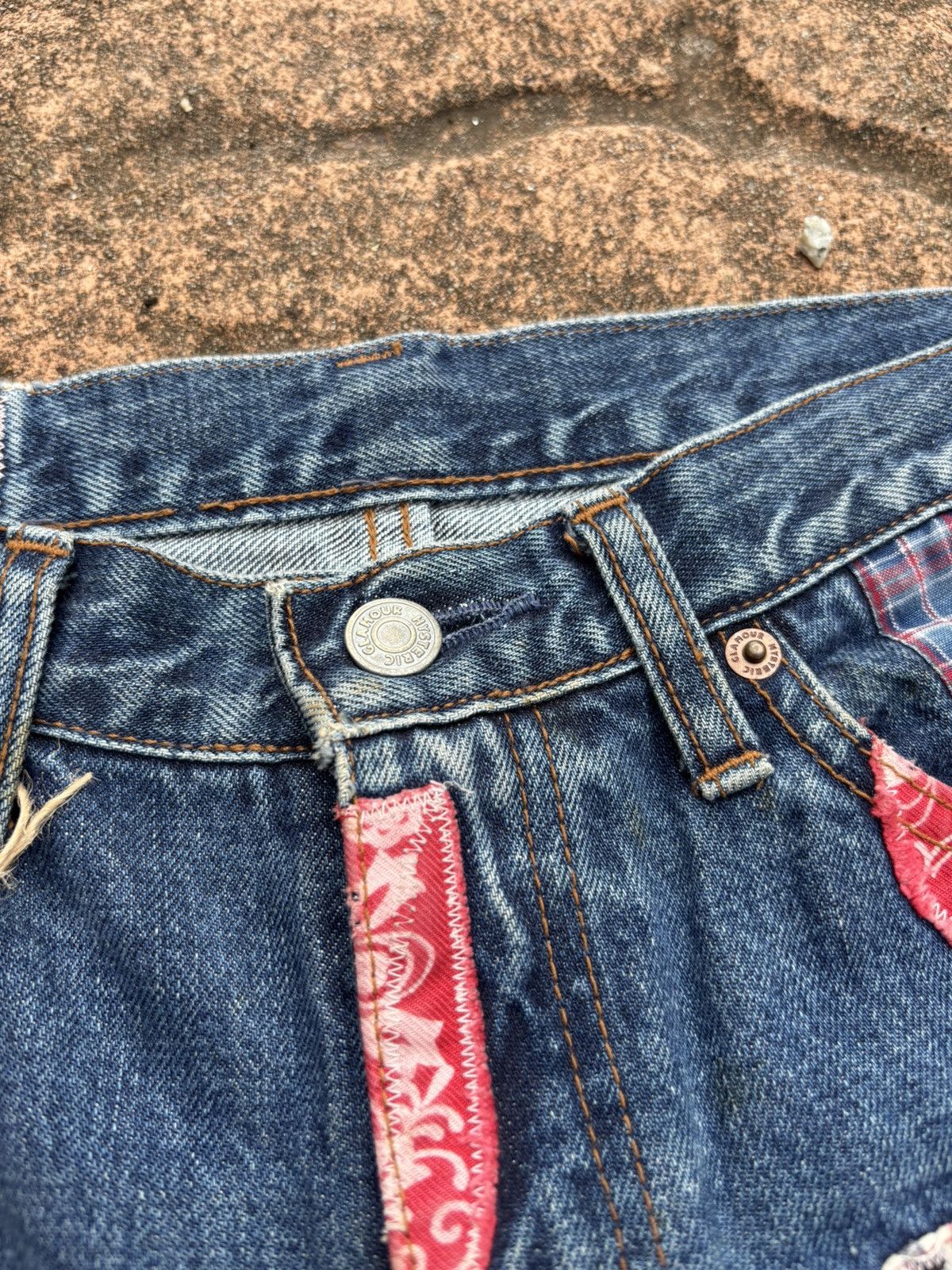 Hysteric Glamour Hysteric glamour bootcut patchwork jeans Size 29" - 6 Thumbnail