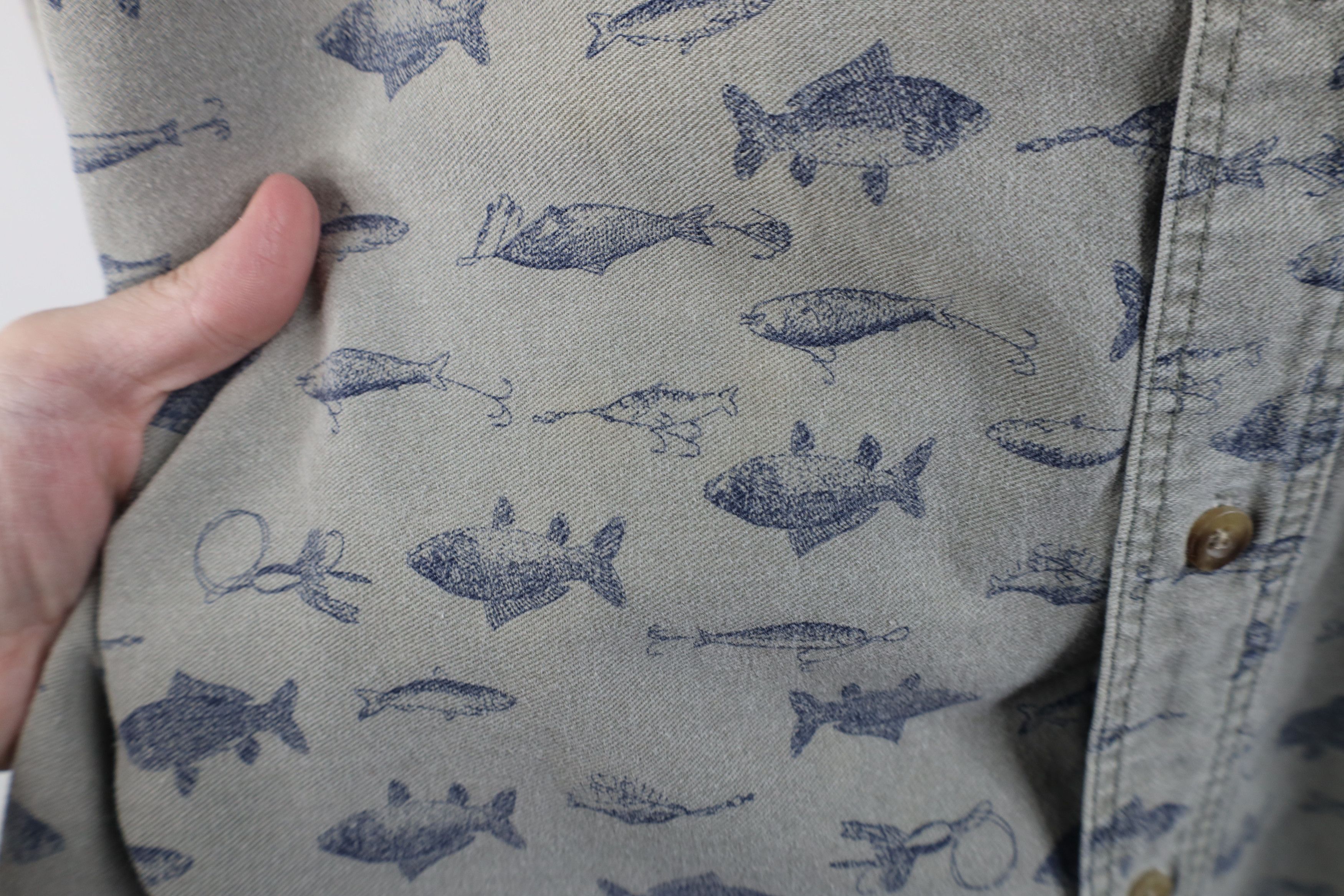 Vintage × Woolrich Woolen Mills Vintage 90s Woolrich All Over Print Button Down Shirt USA Size US XL / EU 56 / 4 - 7 Thumbnail