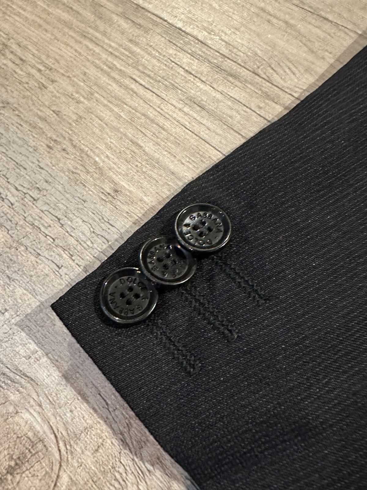 Dolce & Gabbana Dolce & Gabbana Men's Suit Jacket – Classic Black Size 46R - 5 Thumbnail