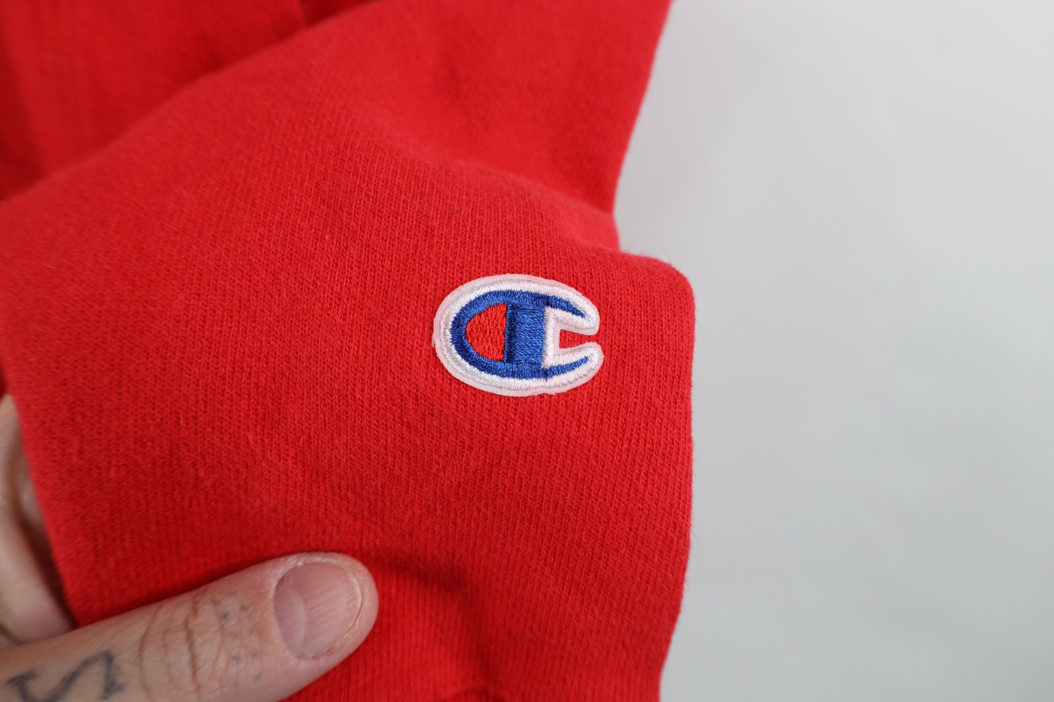 Champion Y2K Champion Reverse Weave Cropped Babydoll Hoodie Red Size M / US 6-8 / IT 42-44 - 4 Thumbnail