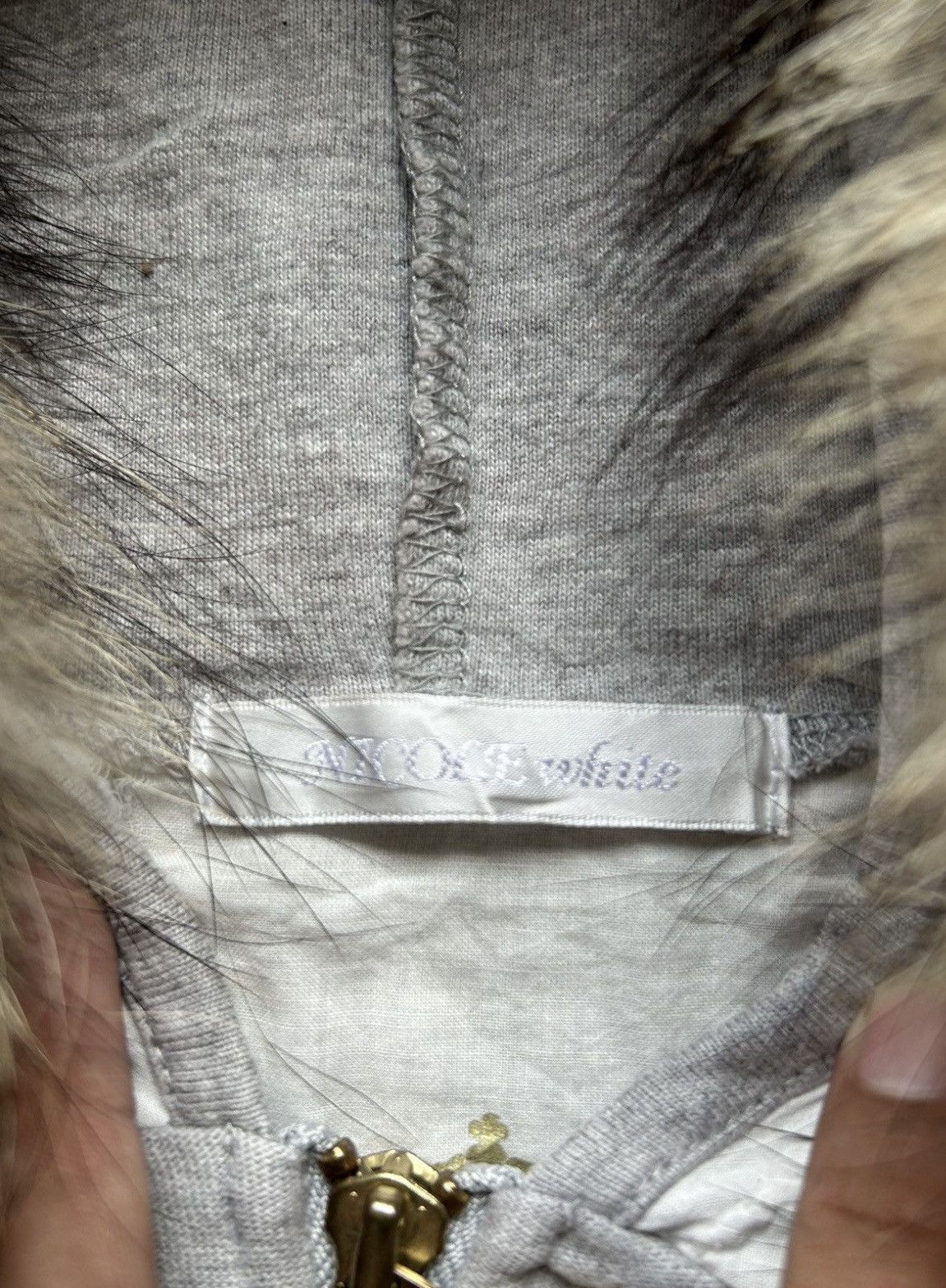 Japanese Brand Nicole white fur ziphoodie japanesed brand Size US M / EU 48-50 / 2 - 9 Thumbnail