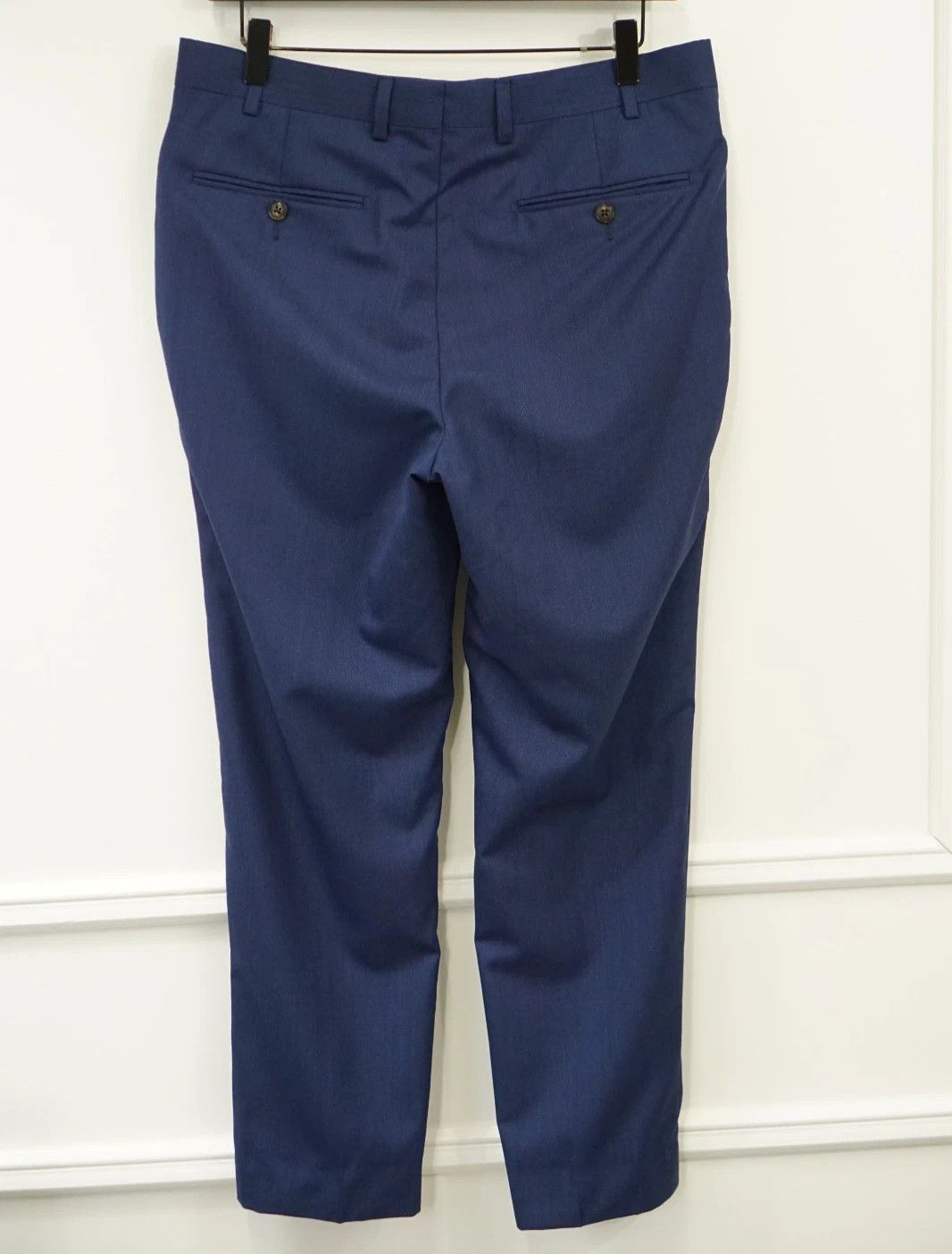Suitsupply Men Suitsupply Trousers Navy Blue Wool Brescia Size 24 US38S Size 38S - 2 Thumbnail