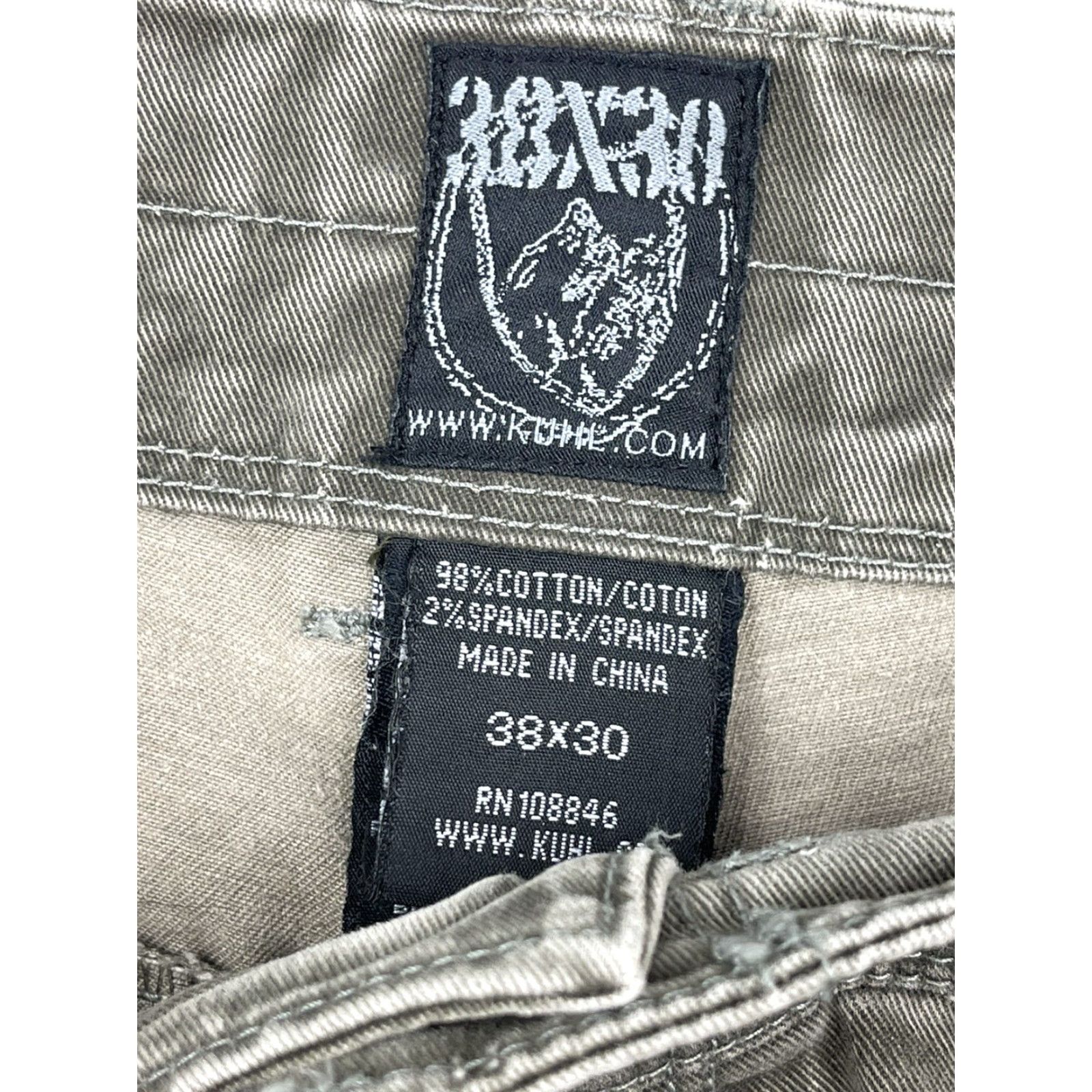Vintage Kuhl Rydr Men's Hiking Pants, Size 38 x 30, Brown Canvas, Outdoor Travel Workwear Size US 38 / EU 54 - 2 Thumbnail