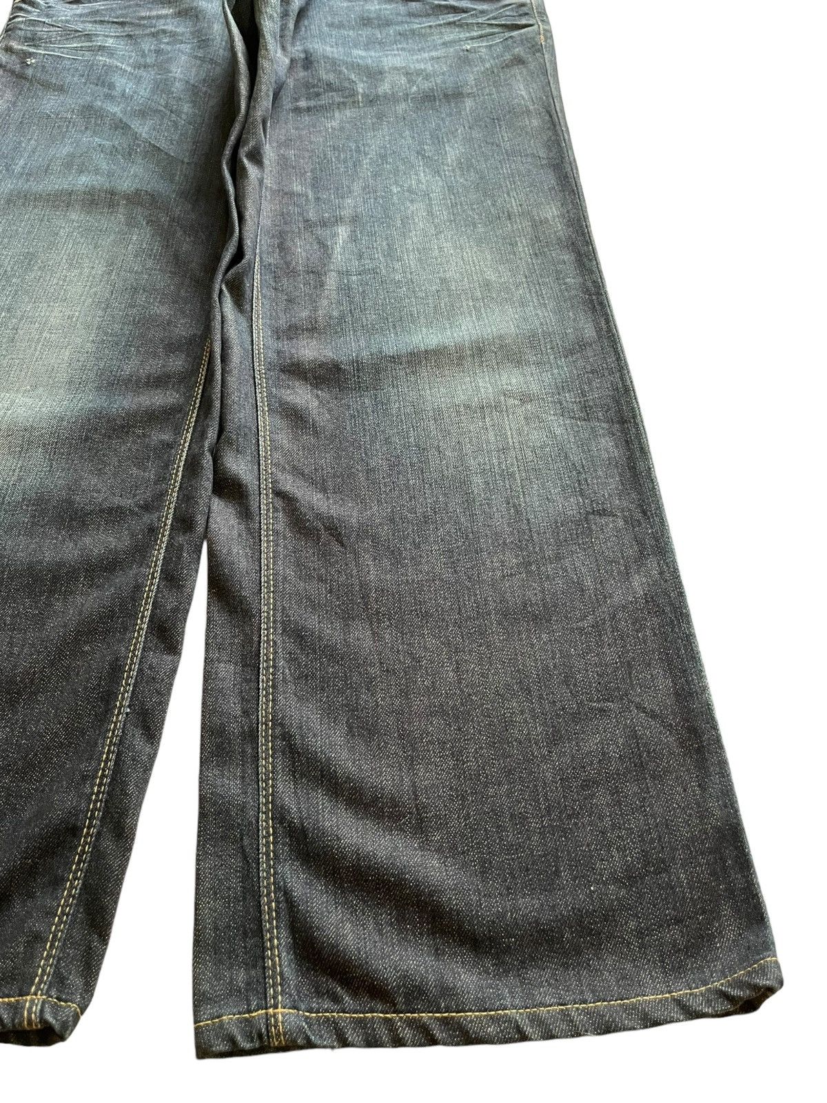 Hugo Vintage Hugo Boss Blue Wash Buckle Back Baggy Jeans Size US 37 - 7 Thumbnail