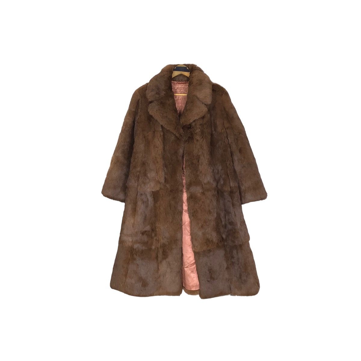 Designer × Vintage Vintage 90s Rotiny Italy Faux Fur Cutaway Duster Overcoat Size M / US 6-8 / IT 42-44 - 2 Thumbnail