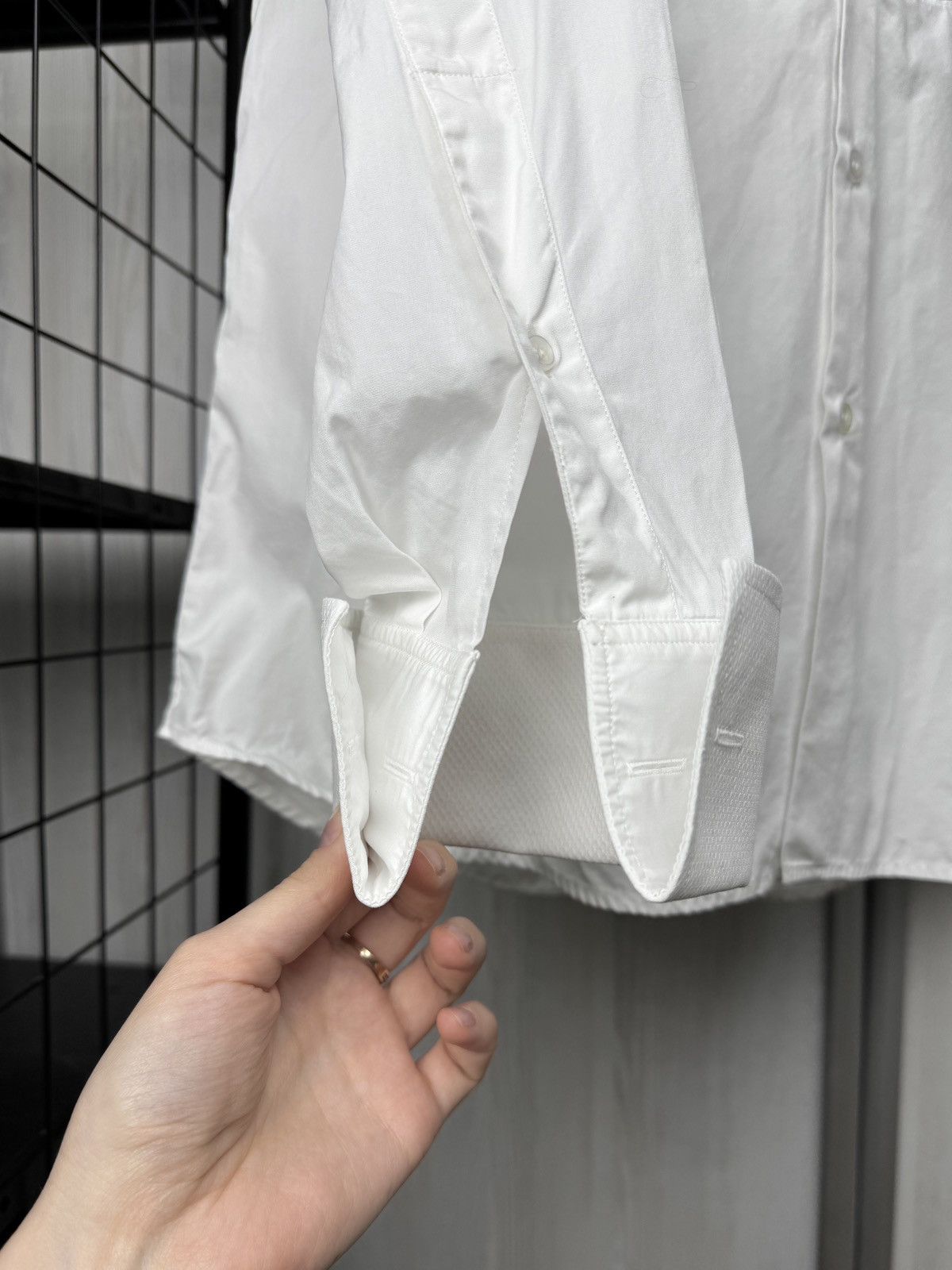 Yves Saint Laurent Yves Saint Laurent 00s White Rare Tuxedo Dinner Shirt sz 40 Size 40R - 8 Thumbnail