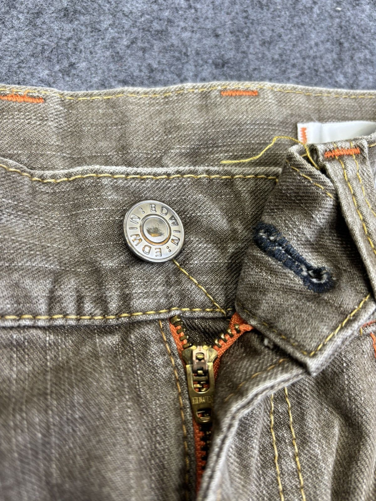 Edwin 90s Style💥Wide Edwin XVS Faded Brown Denim F762 Size US 32 / EU 48 - 10 Thumbnail