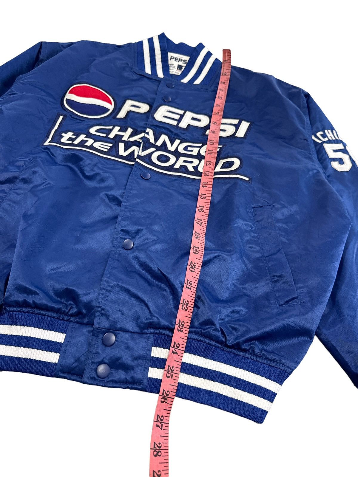 MLB × Pepsi × Vintage PEPSI ICHIRO SUZUKI CHANGE THE WORLD 2002 MLB COACH JACKET Size US XL / EU 56 / 4 - 3 Thumbnail