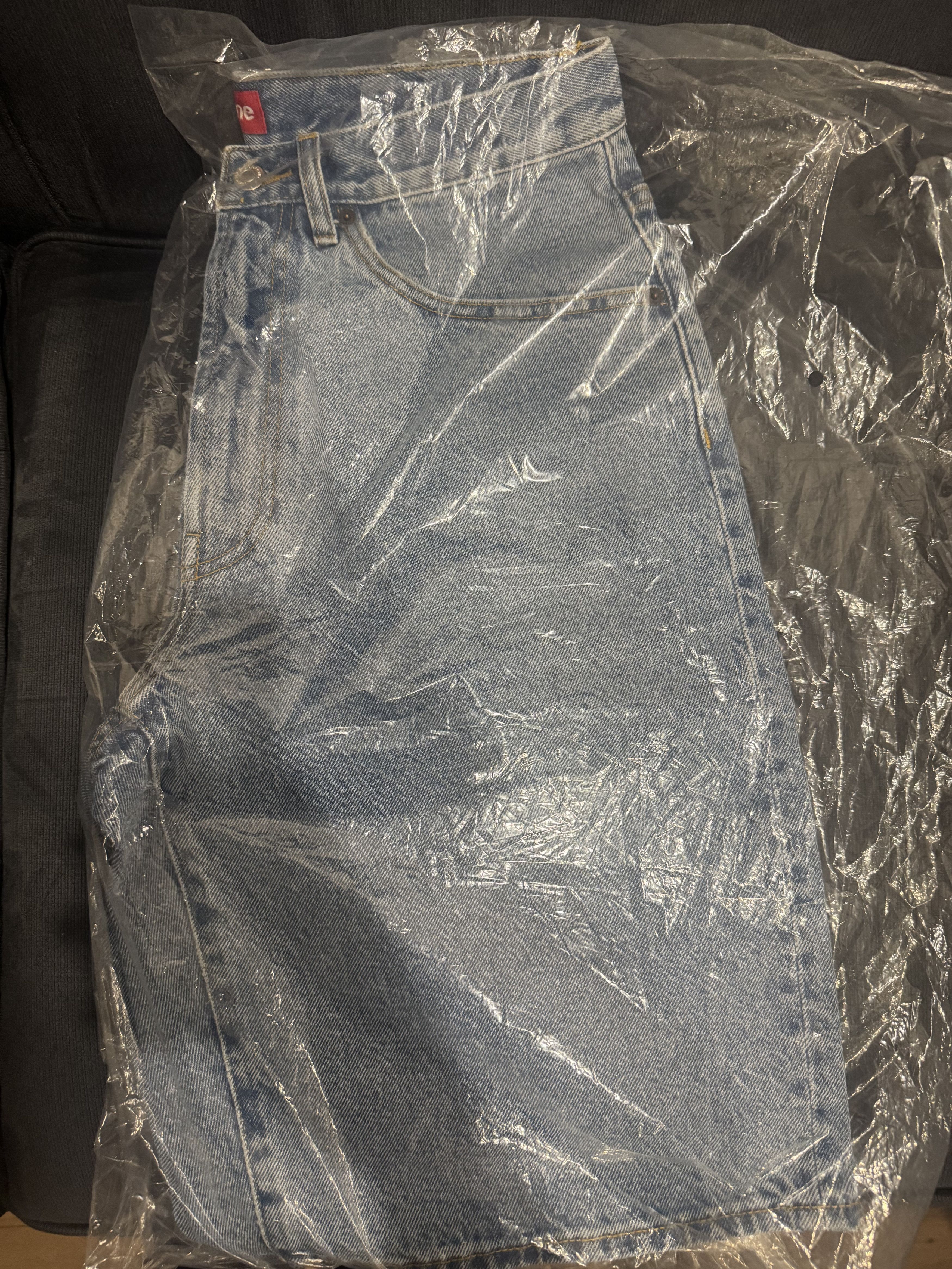 Supreme Baggy Medium Washed Indigo Size US 30 / EU 46 - 5 Thumbnail