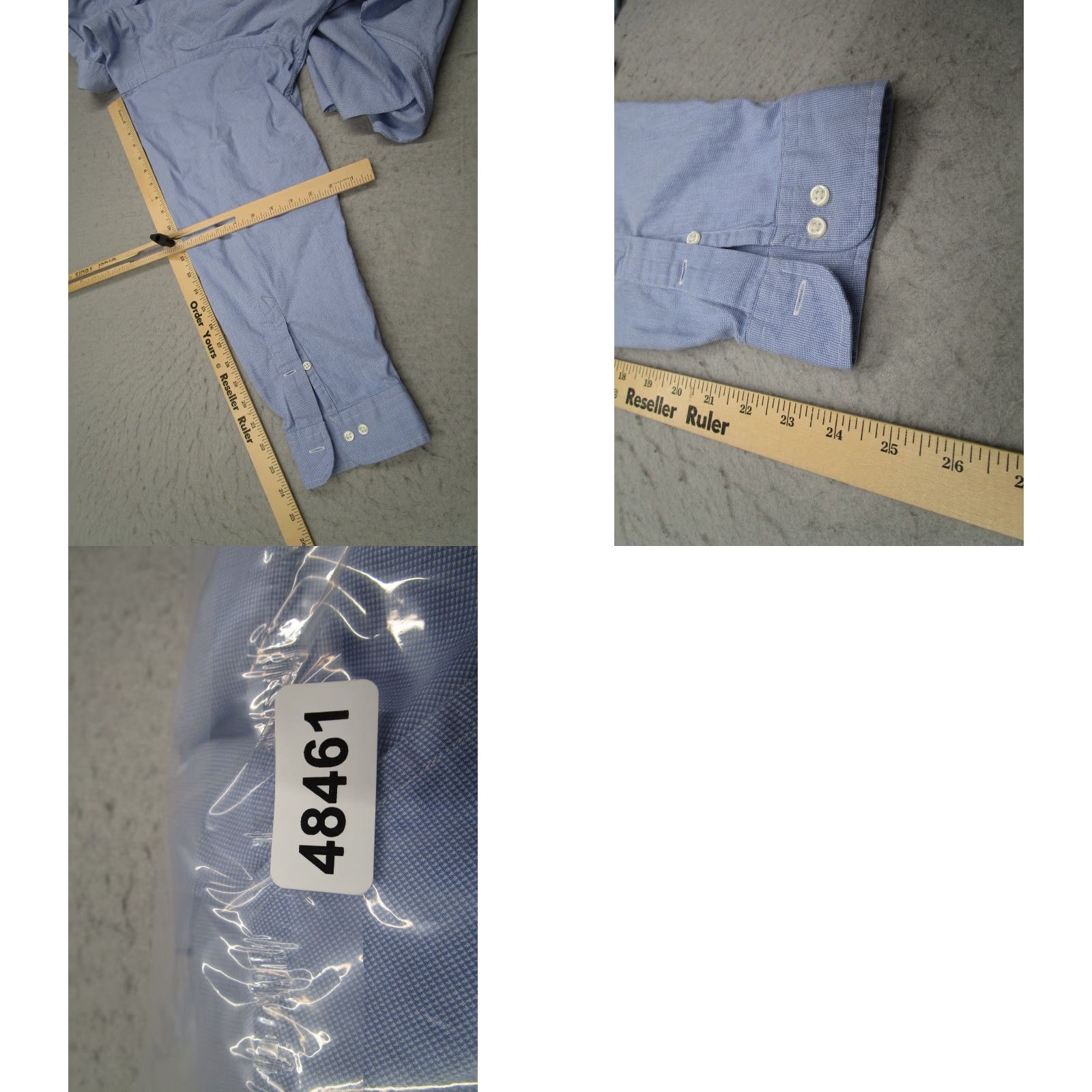 Ralph Lauren VINTAGE Ralph Lauren Men's Dress Shirt Long Sleeve Blue 34 Button-Down Twill Classic Fit Size US S / EU 44-46 / 1 - 8 Thumbnail