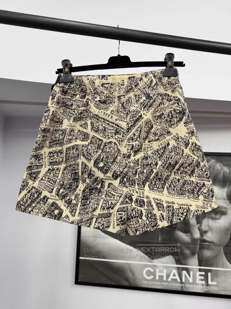 Dior Dior Paris map printed high-waisted skirt pants Size 26" / US 2 / IT 38 - 3 Thumbnail