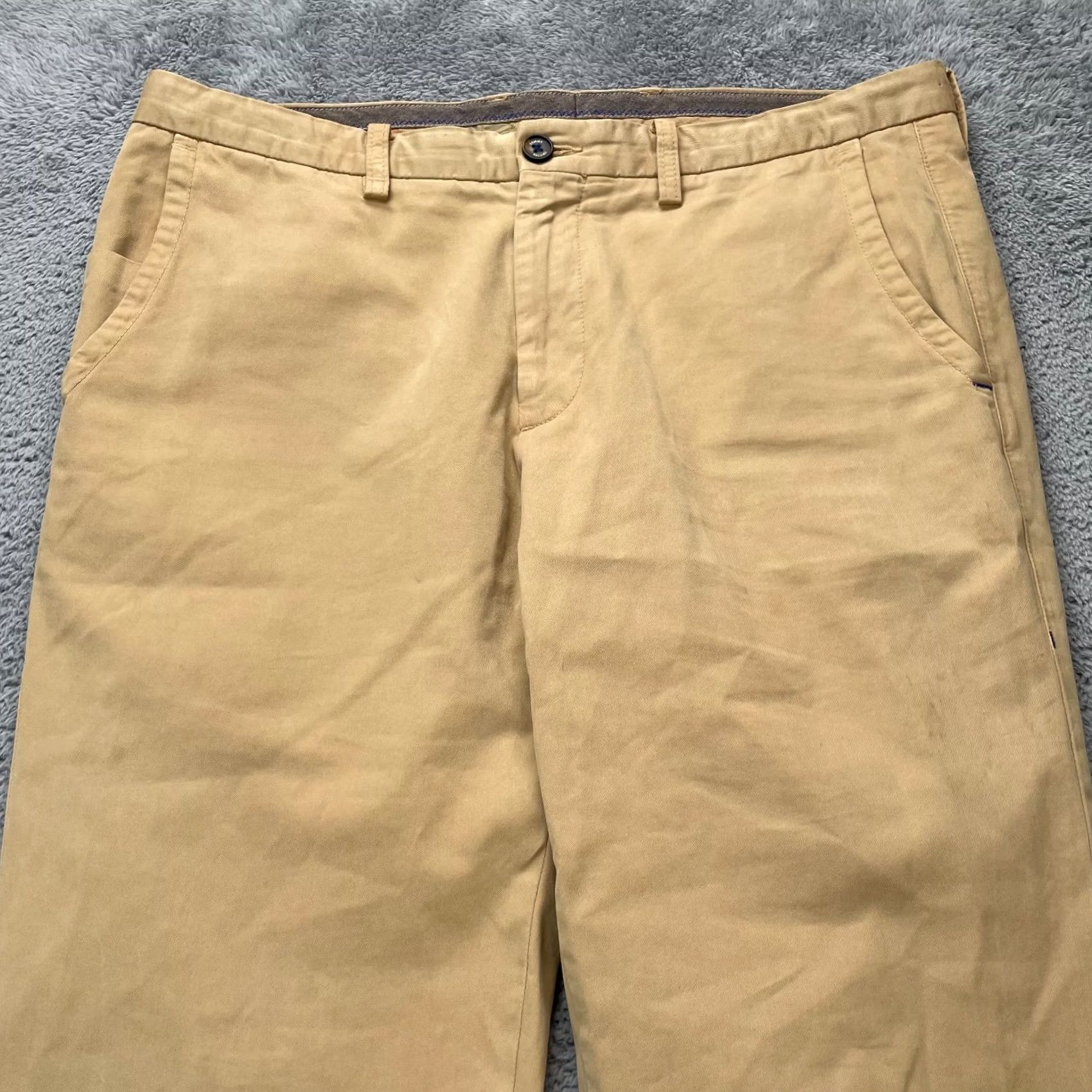 Tommy Hilfiger Tommy Hilfiger Pants Men 34x34 Beige Chino Slacks Pima Cotton Stretch Straight Leg Casual Travel Size US 34 / EU 50 - 5 Thumbnail