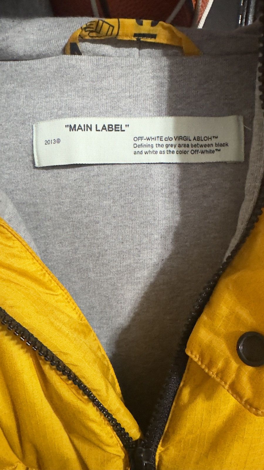 Off-White off-white industrial zipped yellow puffer Size US XL / EU 56 / 4 - 2 Thumbnail