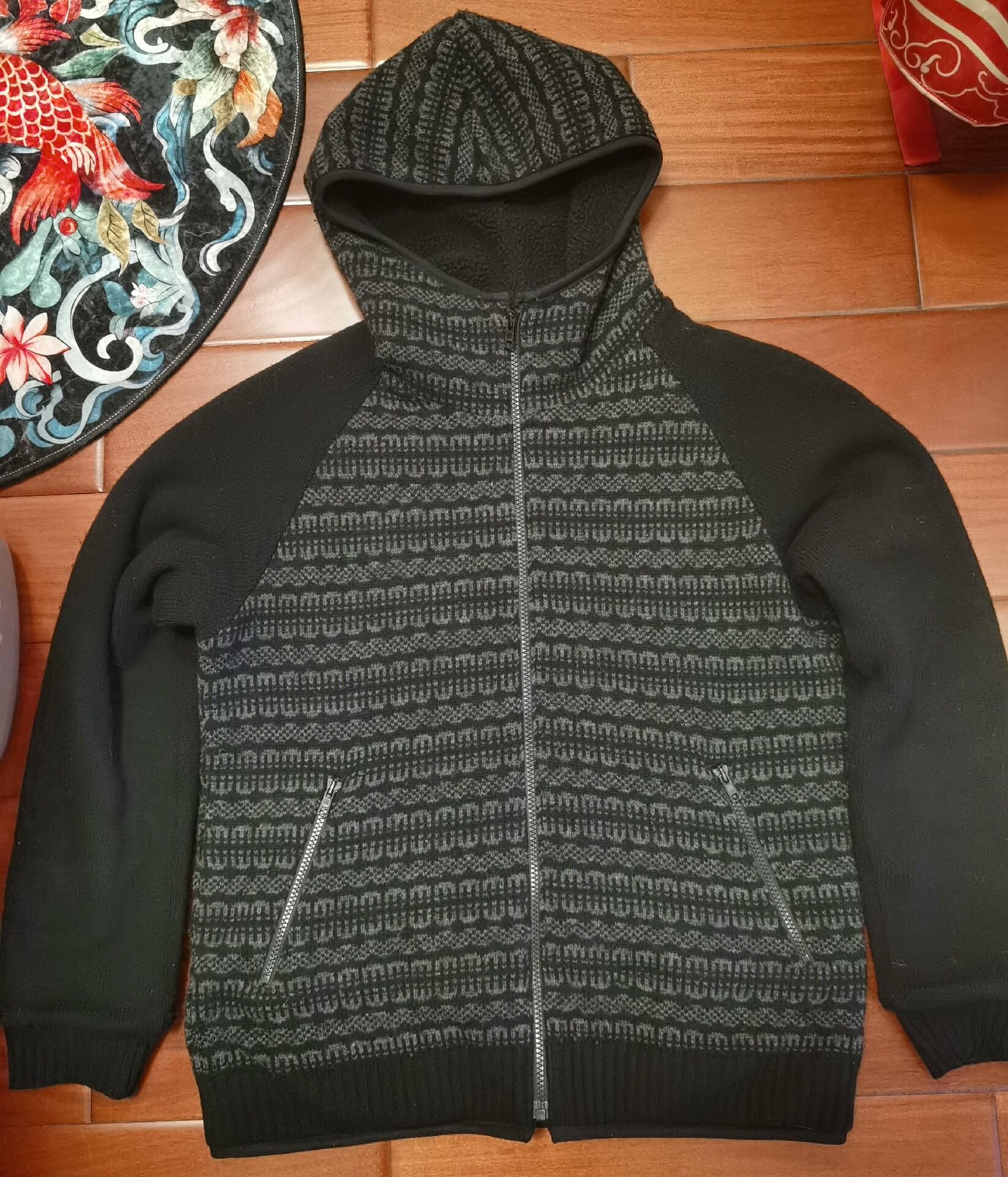 Undercover undercover wool knit hoodie with razor pattern Size US M / EU 48-50 / 2 - 1 Thumbnail