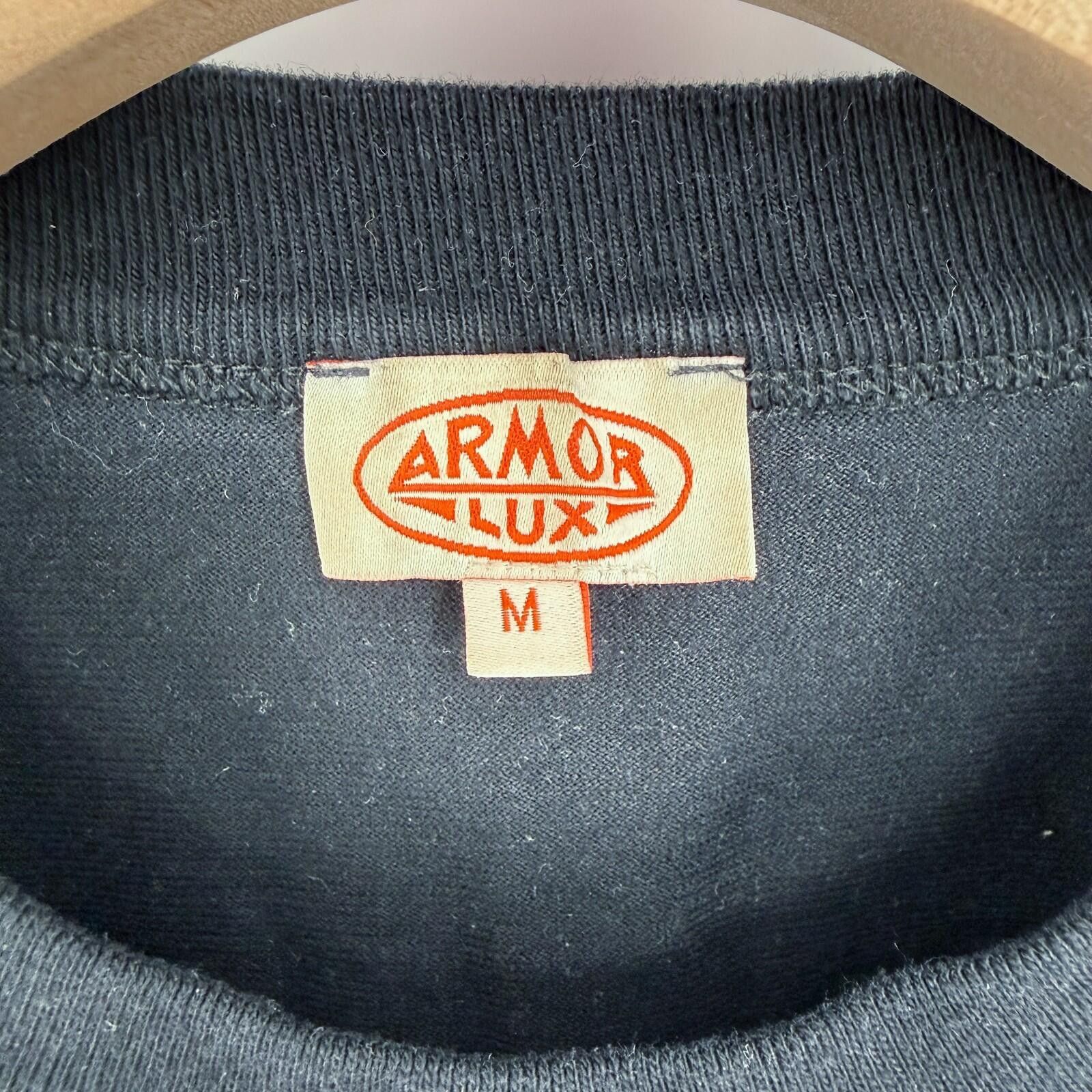 Armor-Lux Armor Lux Black Cotton Crew Neck Short Sleeve TShirt Men's M Size US M / EU 48-50 / 2 - 3 Thumbnail