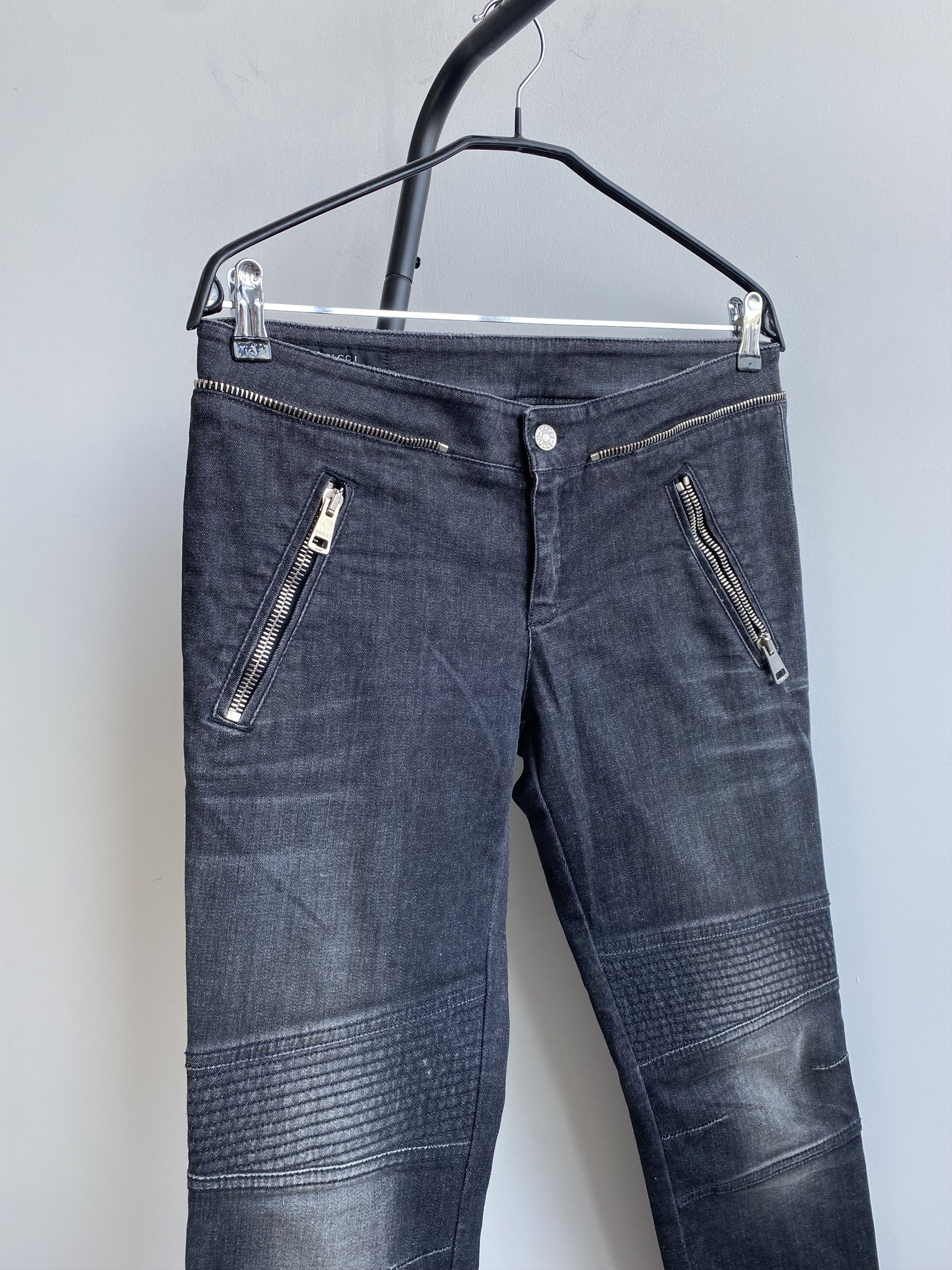 Gucci GUCCI by Tom Ford Women’s Biker Moto Zipper Size 30" / US 8 / IT 44 - 3 Thumbnail