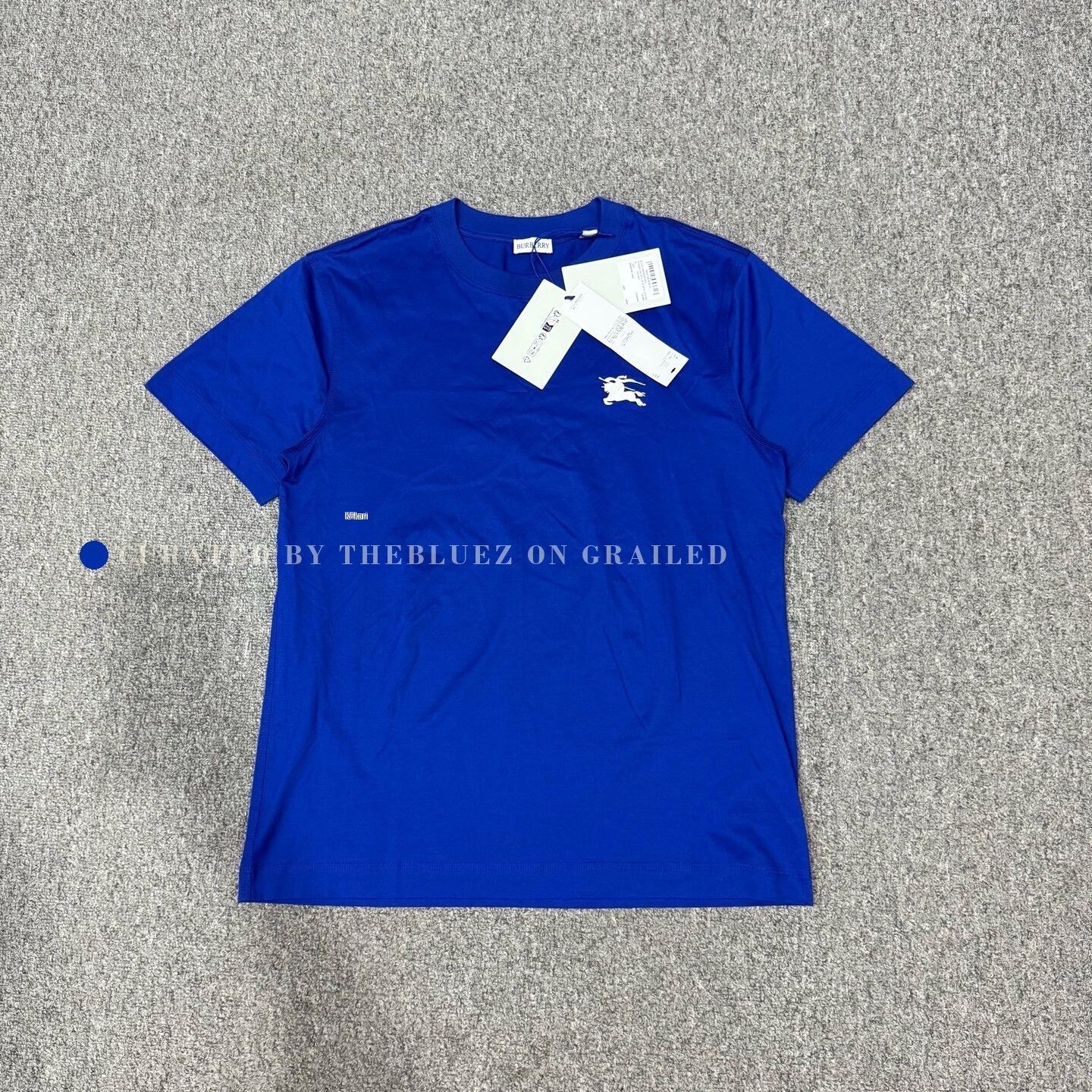 Burberry Burberry Blue Knight Logo Short-Sleeve Size US M / EU 48-50 / 2 - 1 Thumbnail