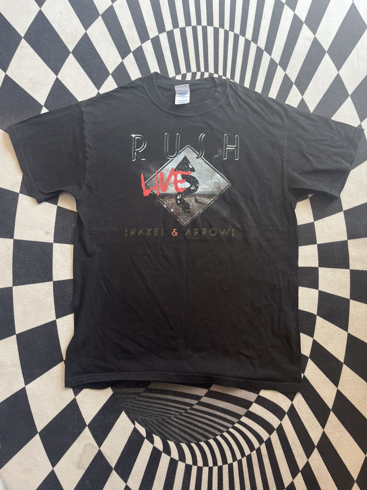 Band Tees Vintage RUSH Live Snakes & Arrows 00’s Tshirt Size US M / EU 48-50 / 2 - 3 Thumbnail