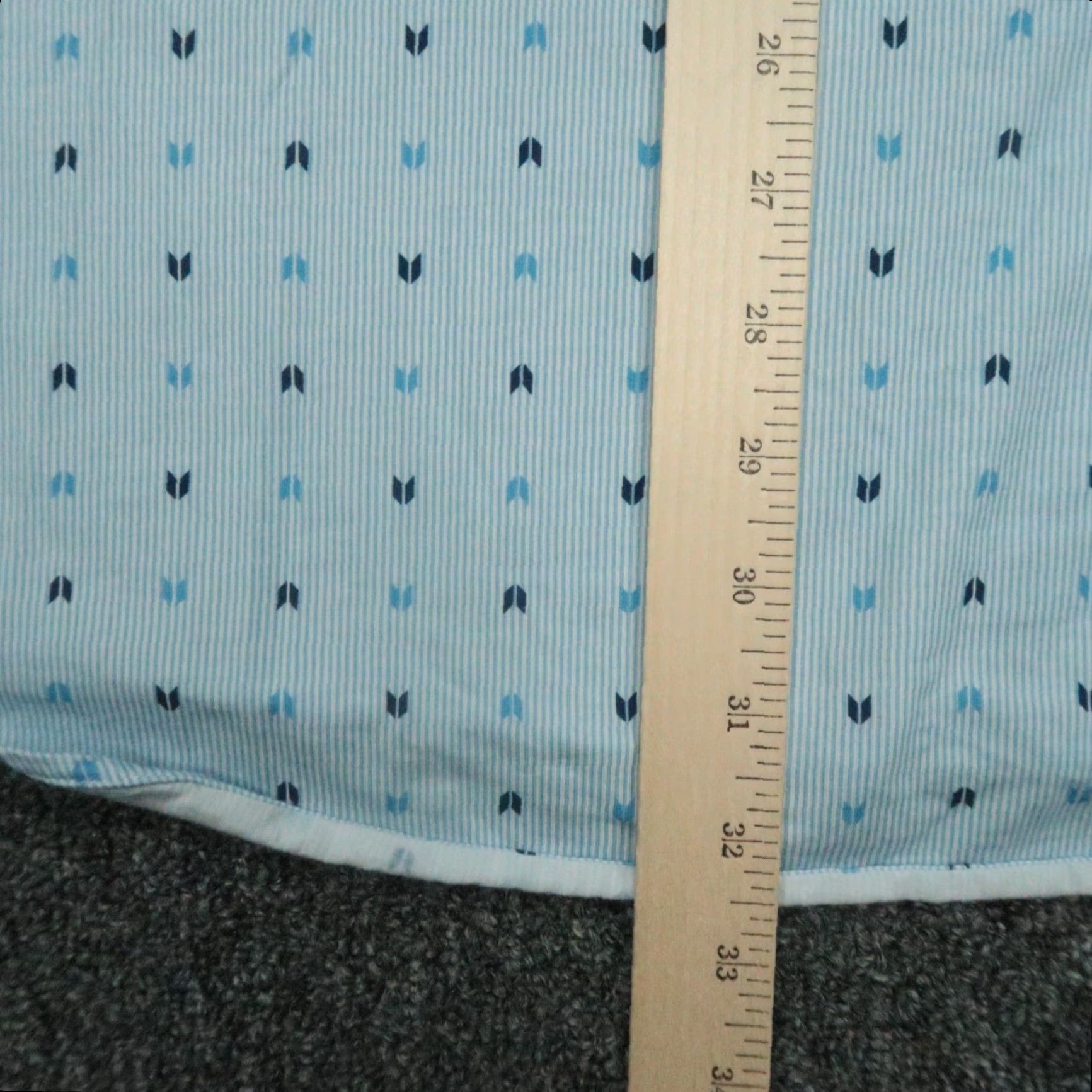 Vintage Buttercloth Mens Shirt 3XL Blue Icy Cotton Long Sleeve Button Up Geometric Pattern Size US XXL / EU 58 / 5 - 6 Thumbnail