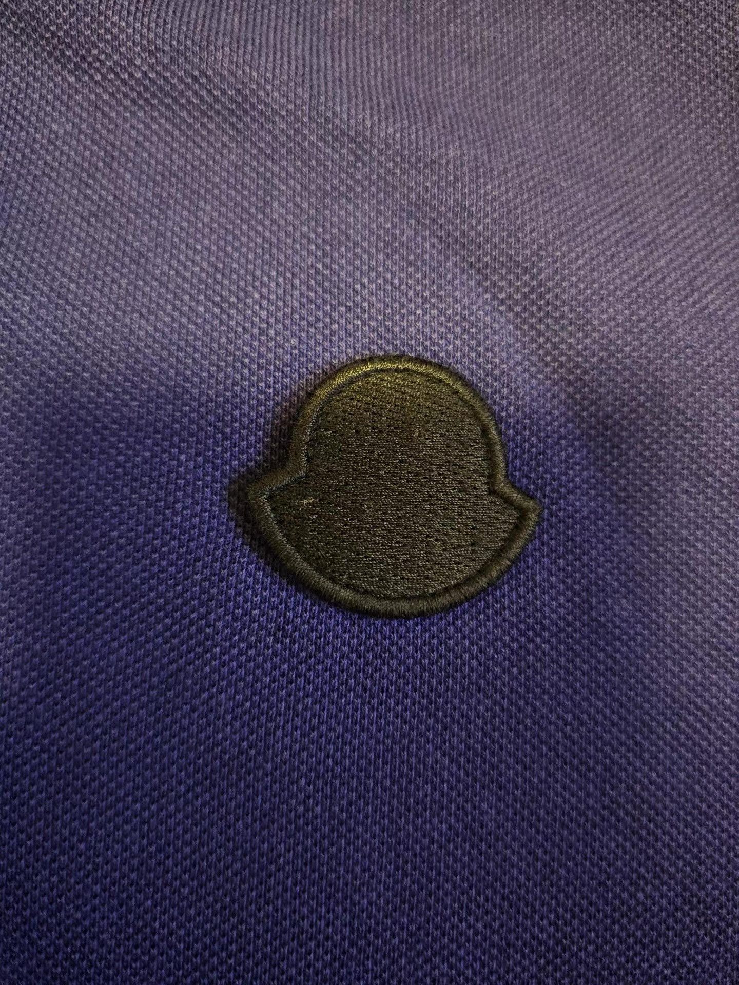 Moncler Moncler Blue Short Sleeve Polo Shirt, Size US M / EU 48-50 / 2 - 2 Thumbnail
