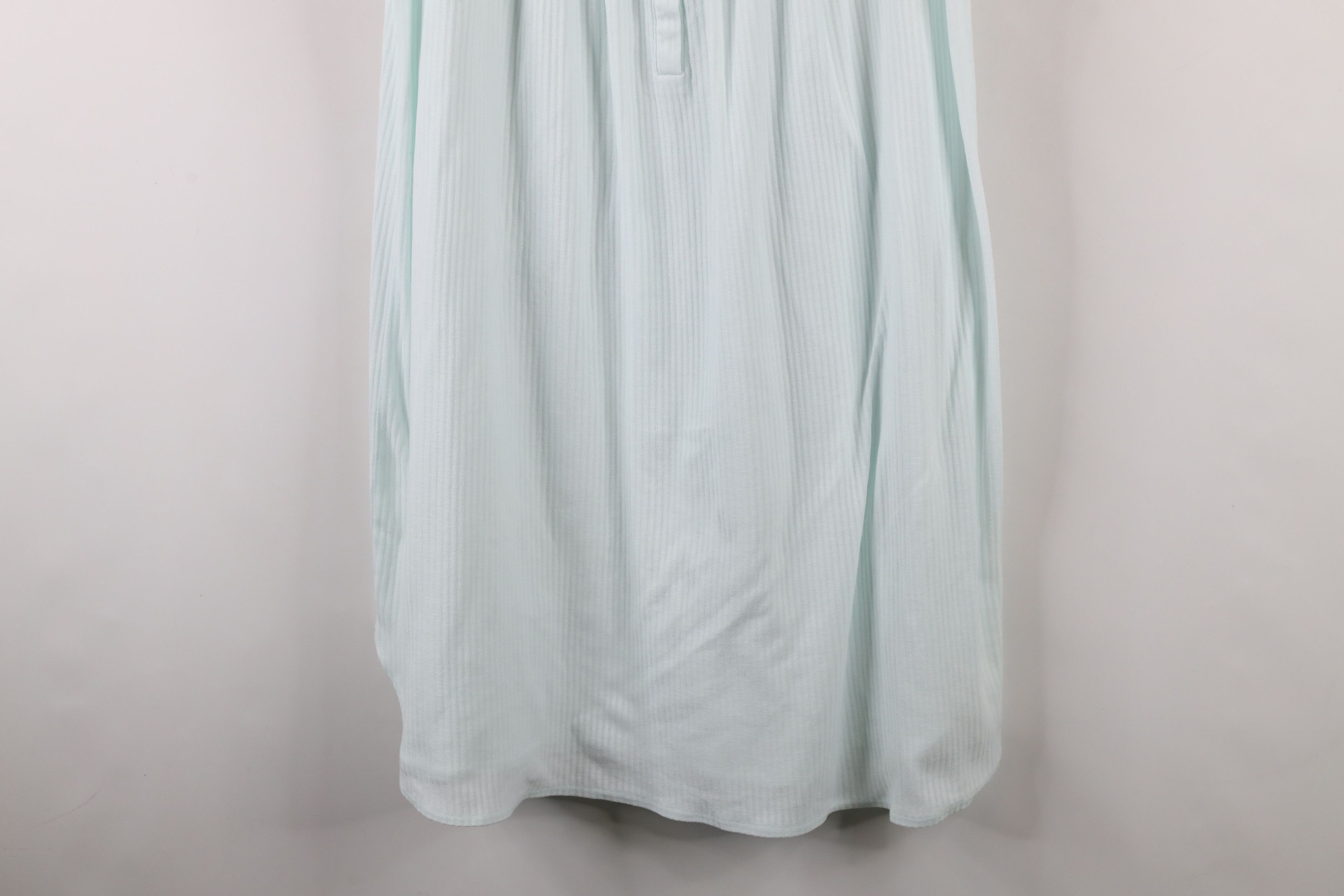 Vintage Vintage 90s Miss Elaine Ruffled Ribbed Knit Night Gown Shirt Size M / US 6-8 / IT 42-44 - 3 Thumbnail