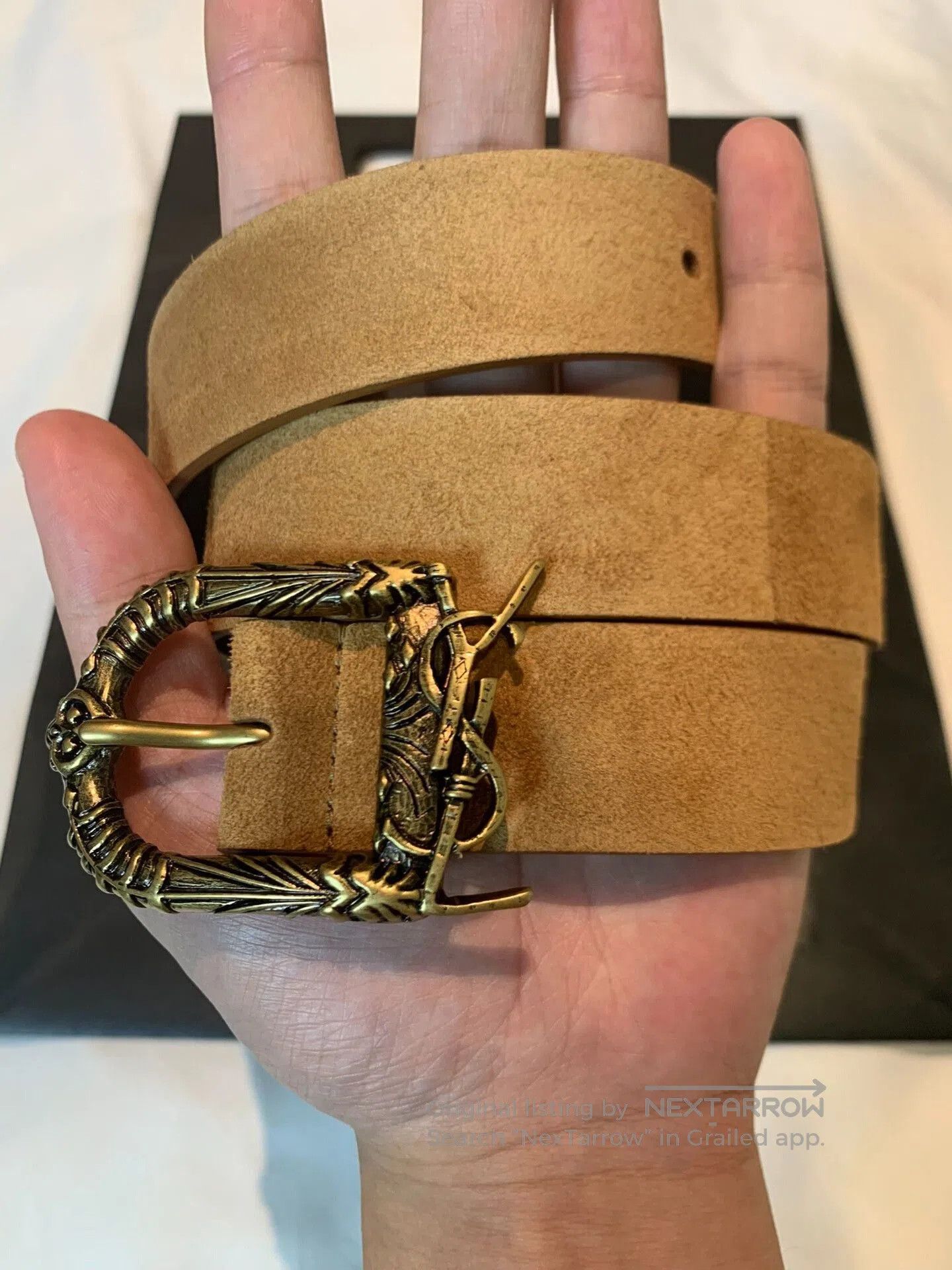 Saint Laurent Paris Saint Laurent Runway Logo Belt 3cm. Size ONE SIZE - 1 Thumbnail