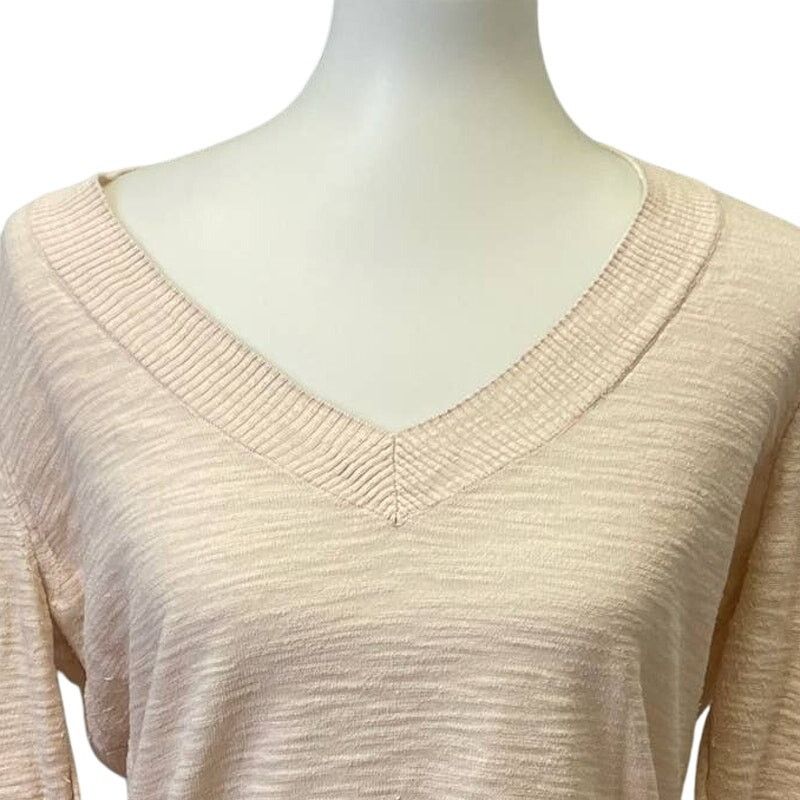 Other New York & Company Large V-Neck Long Sleeve Cotton Sweater Size L / US 10 / IT 46 - 2 Thumbnail
