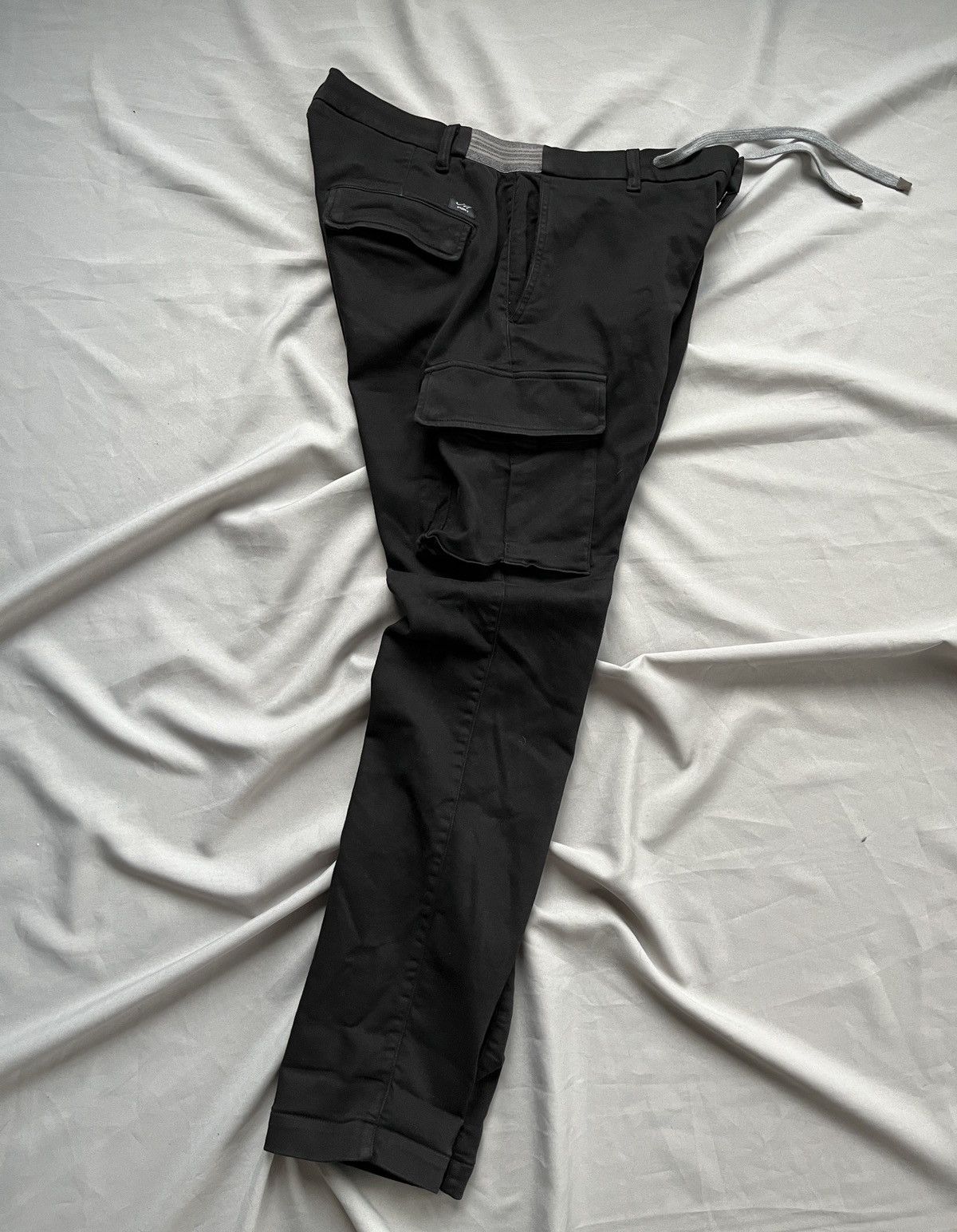Mason's Mason's Chile Golf Cotton Jersey Carrot Cargo Black Pants Size US 34 / EU 50 - 18 Thumbnail