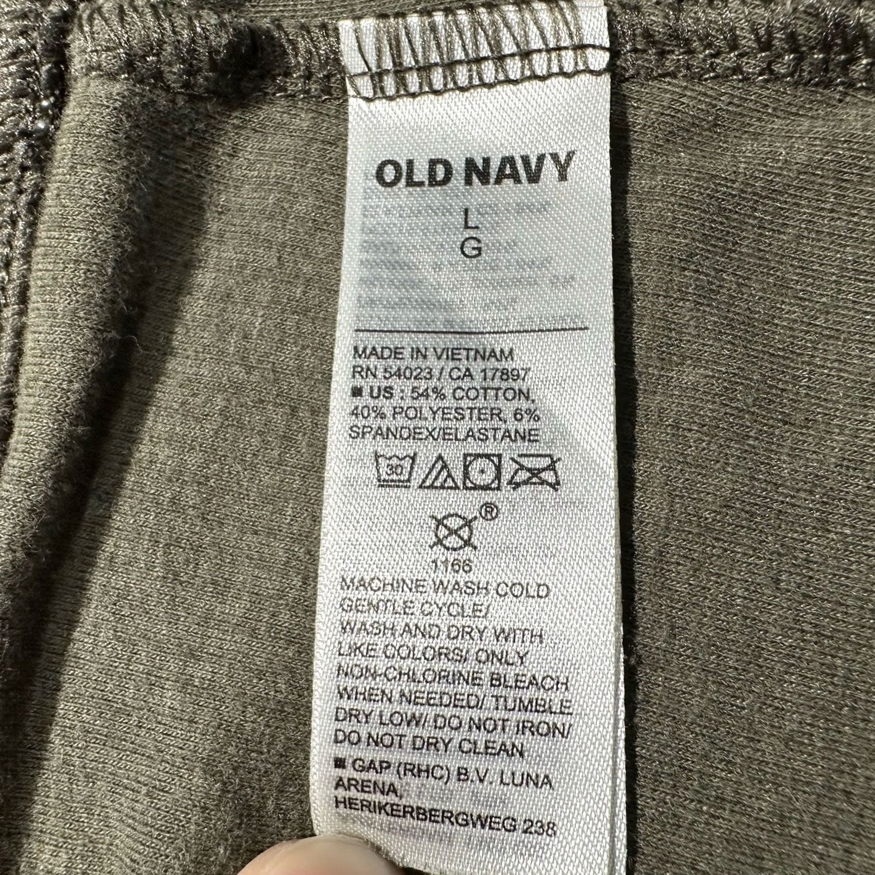 Old Navy Old Navy Leggings Womens Large Green Ribbed Lightweight Cotton blend Stretch EUC Size 36" / US 14 / IT 50 - 7 Thumbnail