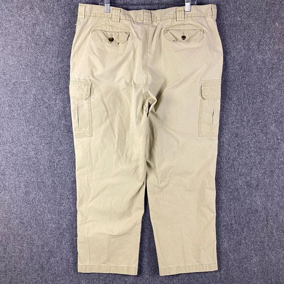 L.L. Bean LL Bean Cargo Pants Men's 38x30 Natural Fit Light Yellow Size US 38 / EU 54 - 8 Thumbnail
