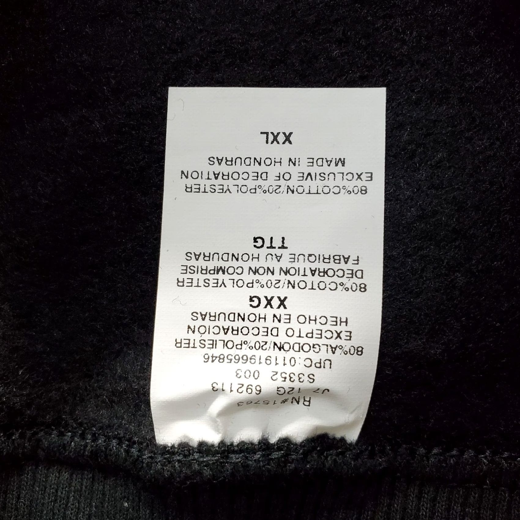 Champion Champion Sweatshirt Mens 2XL Black Pullover Raglan Sleeve Crew Neck Casual Outdoor Warm Size US XXL / EU 58 / 5 - 7 Thumbnail