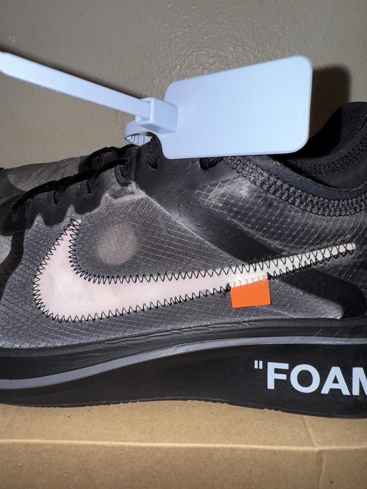 Nike Nike Zoom Fly Off-White Black Silver Size US 15 / EU 48 - 10 Thumbnail