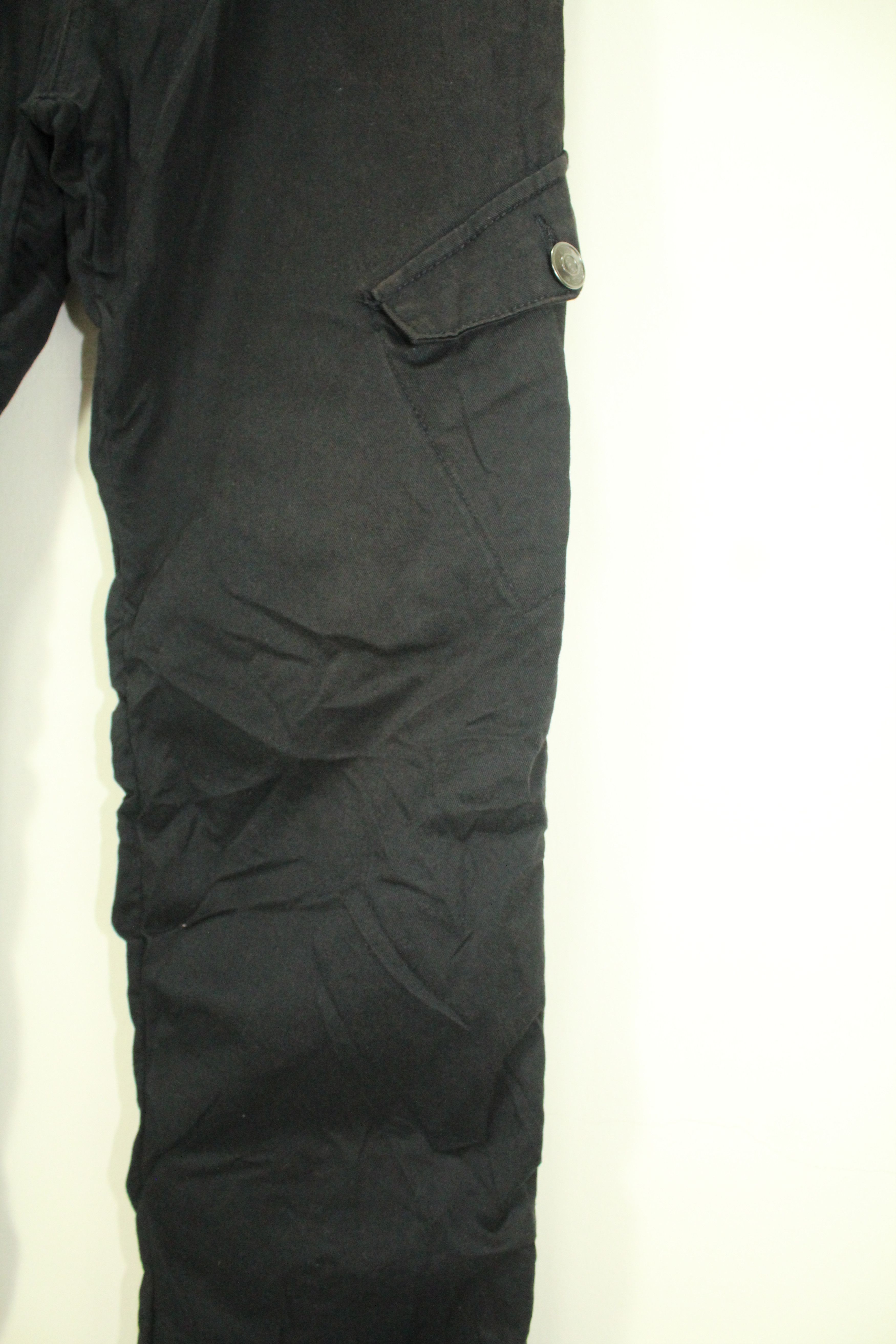 Japanese Brand Double Waist Pants Zipper Pants Side Pocket Wrinkled Seam Size US 33 - 5 Thumbnail