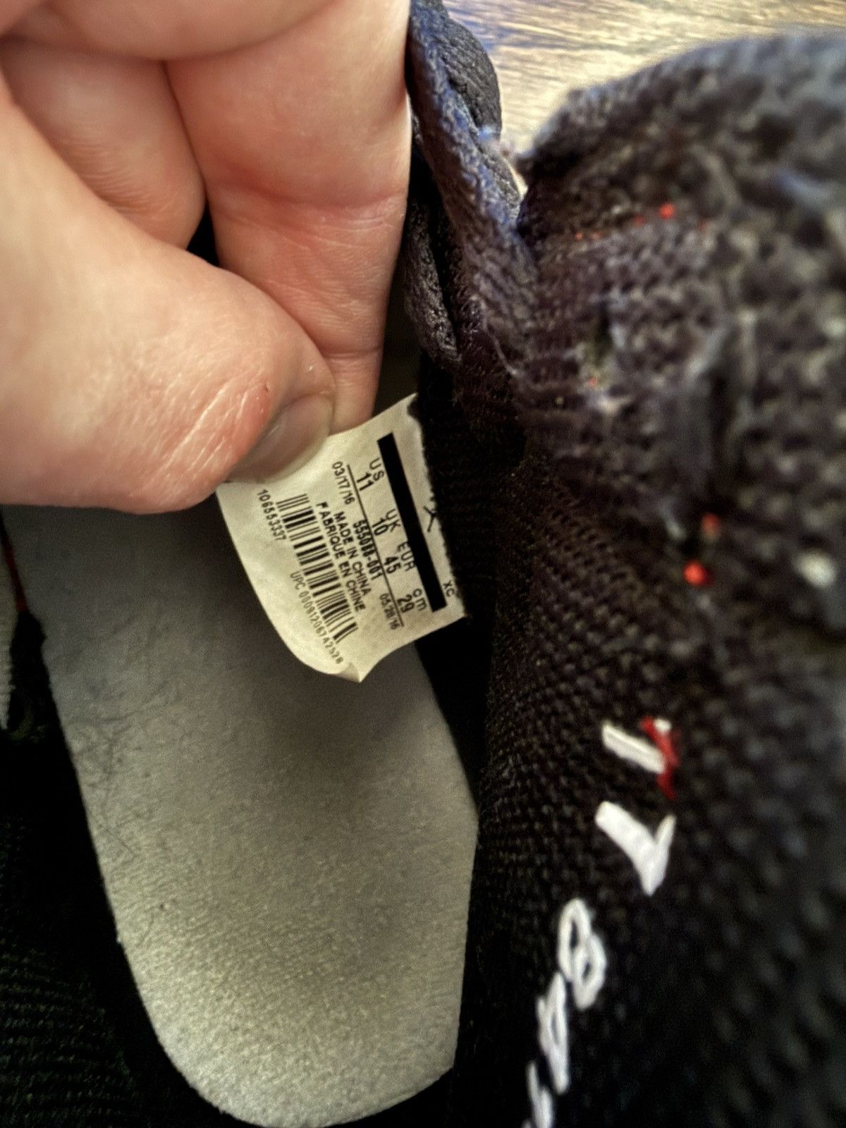 Jordan Brand Jordan 1 bred 2016 Size US 11 / EU 44 - 10 Thumbnail