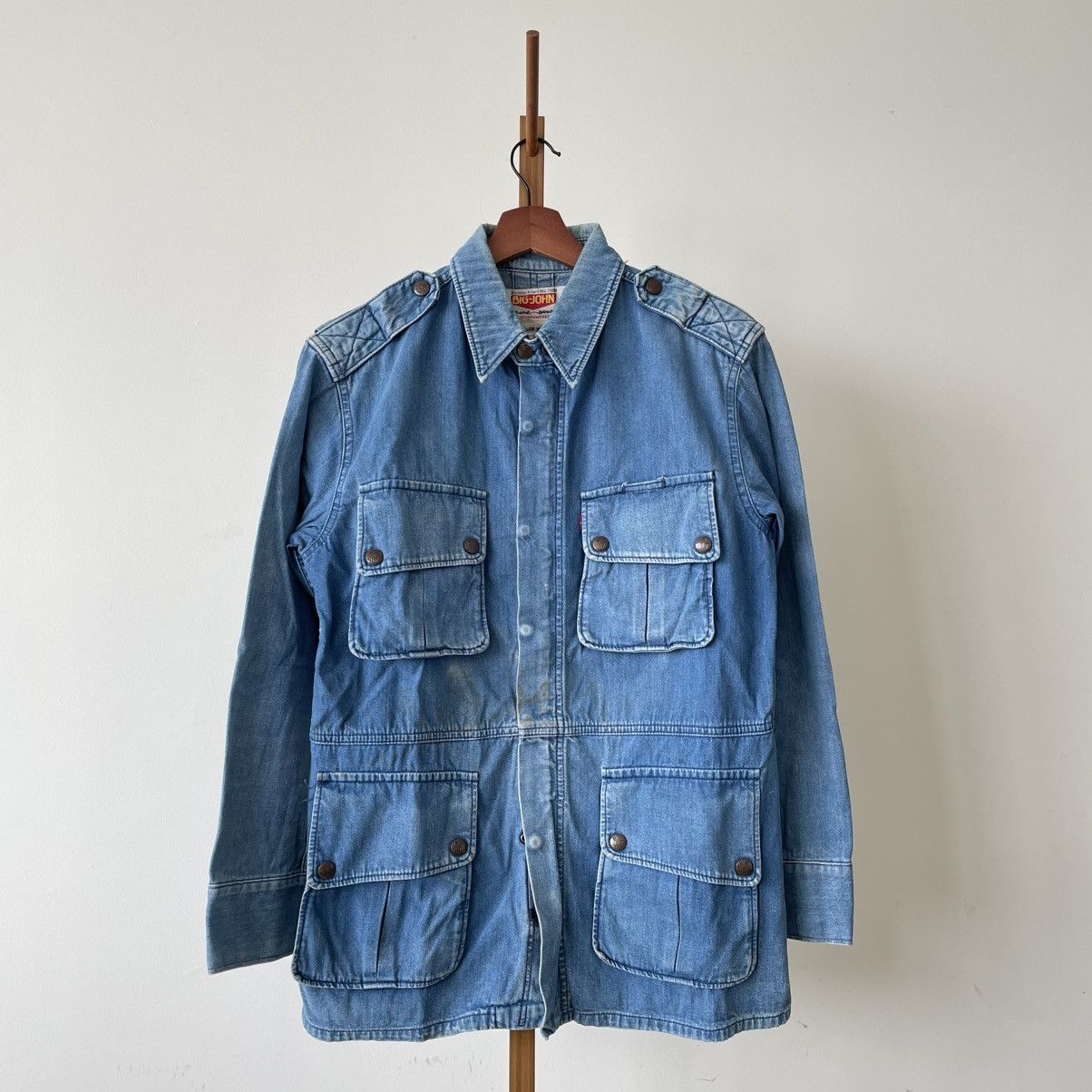 Vintage Vintage Big John Workwear Denim Jacket Size US M / EU 48-50 / 2 - 1 Thumbnail