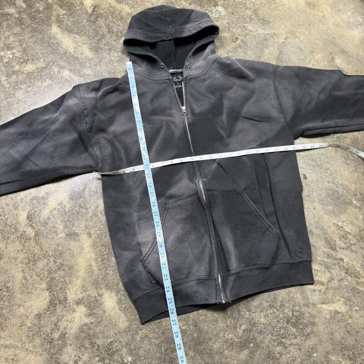 Vintage vintage y2k faded black baggy zip up hoodie Size US L / EU 52-54 / 3 - 5 Thumbnail