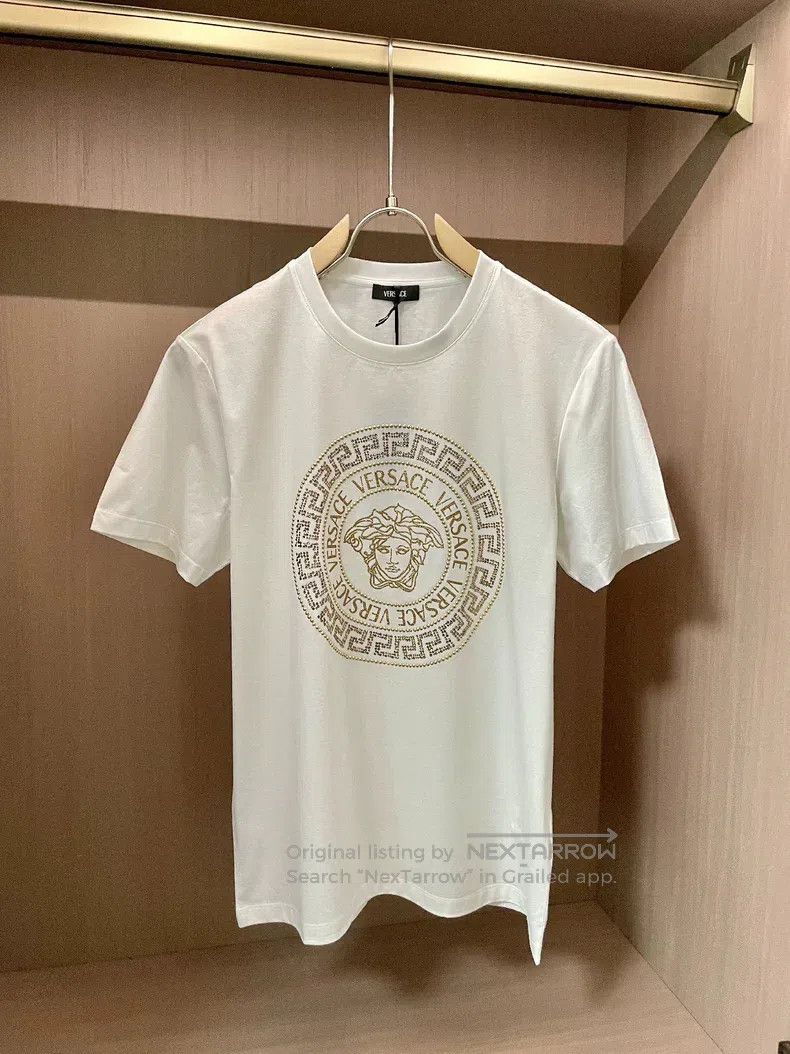 Versace Versace Swarovski crystal diamond set T-shirt Size US L / EU 52-54 / 3 - 7 Thumbnail
