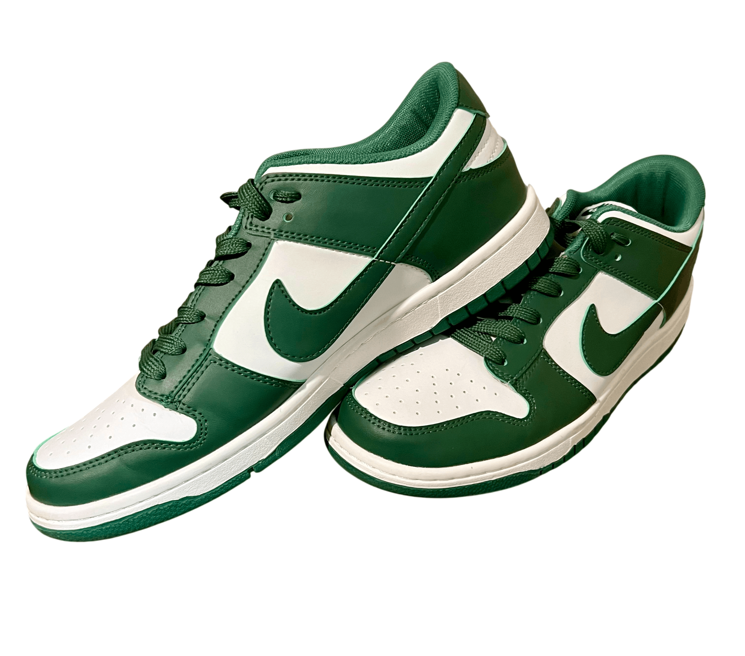Nike Nike Dunk Low Top Team Green & White Retro Casual Shoes Size US 11 / EU 44 - 1 Thumbnail