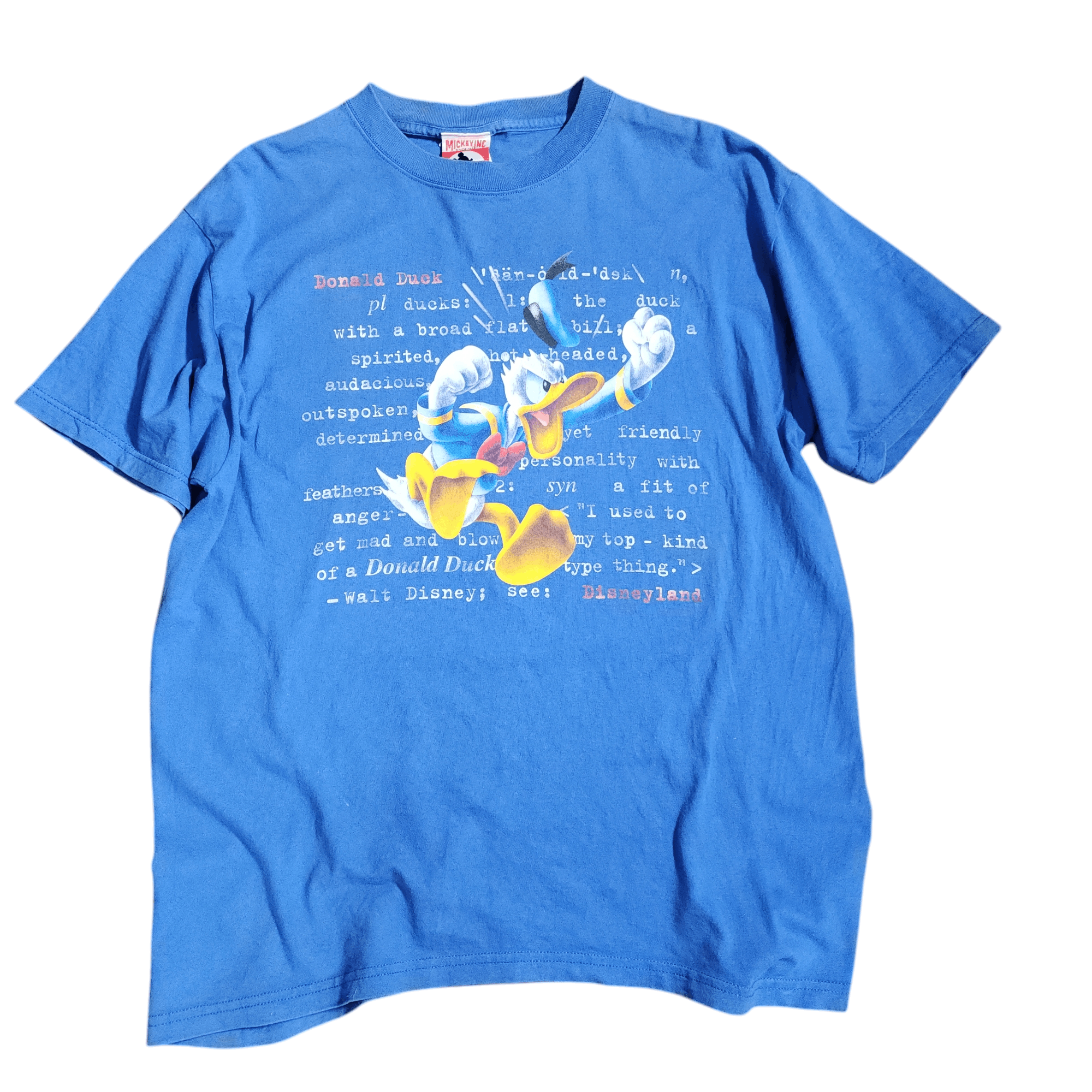 Disney × Mickey Inc × Vintage Vintage 90s Donald Duck Tees Disneyland Mickey Inc Shirts L Size US L / EU 52-54 / 3 - 1 Thumbnail
