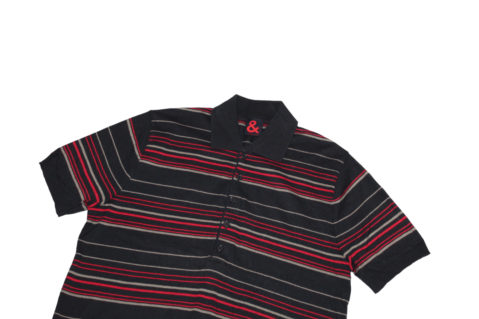 Dolce & Gabbana VTG Dolce & Gabbana Striped Cotton Blend Woven Polo Shirt Size US L / EU 52-54 / 3 - 2 Thumbnail