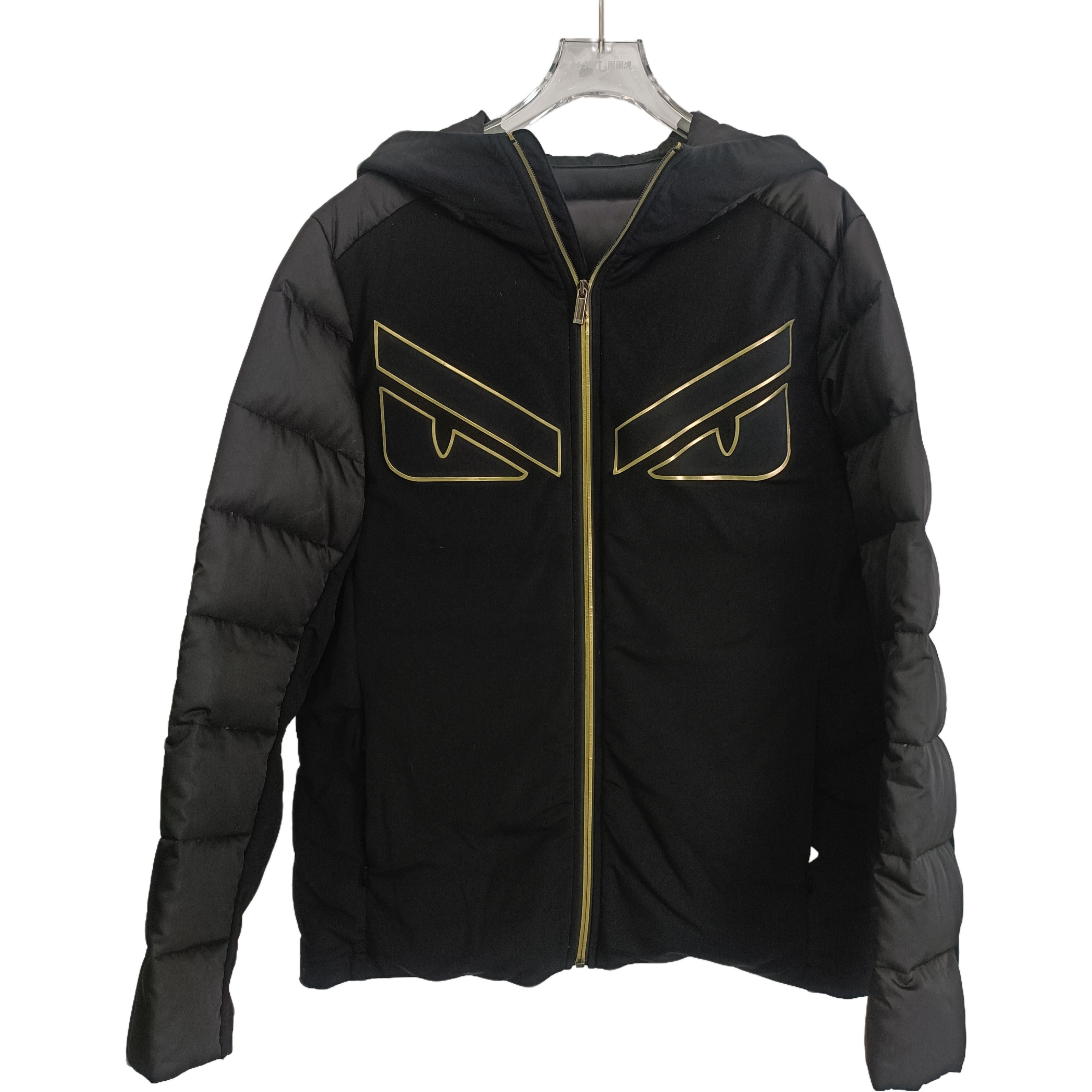 Fendi Fendi Jacket Black Monster Hooded Puffer Coat (Size 50/L) Size US L / EU 52-54 / 3 - 1 Thumbnail