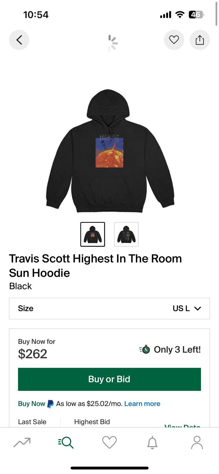 Travis Scott Highest in the room hoodie Size US L / EU 52-54 / 3 - 1 Thumbnail