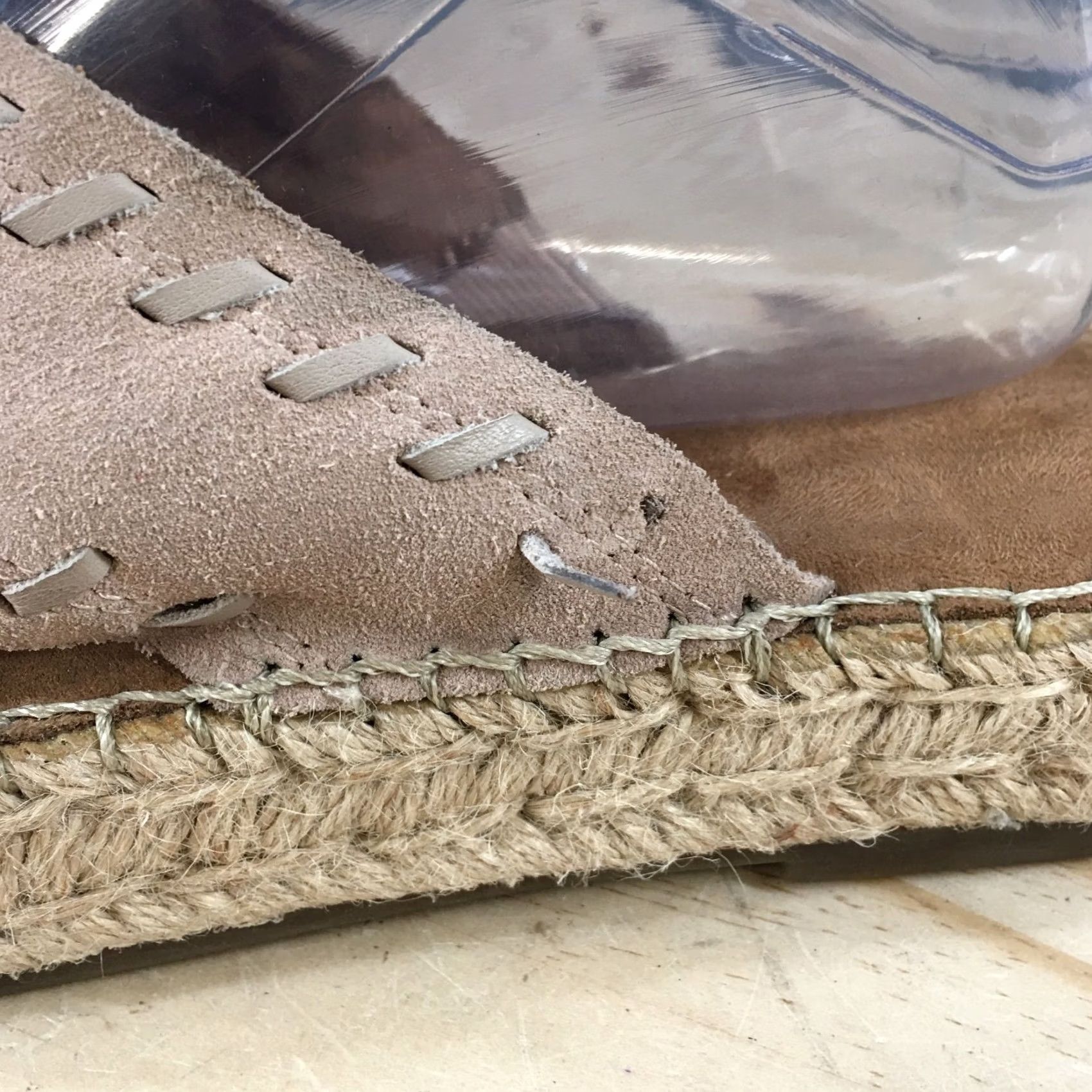 Vintage Aerosoles Sandals Womens 10 Casual Slip On Cross Strap Slide Espadrille Brown Size US 10 / IT 40 - 7 Thumbnail