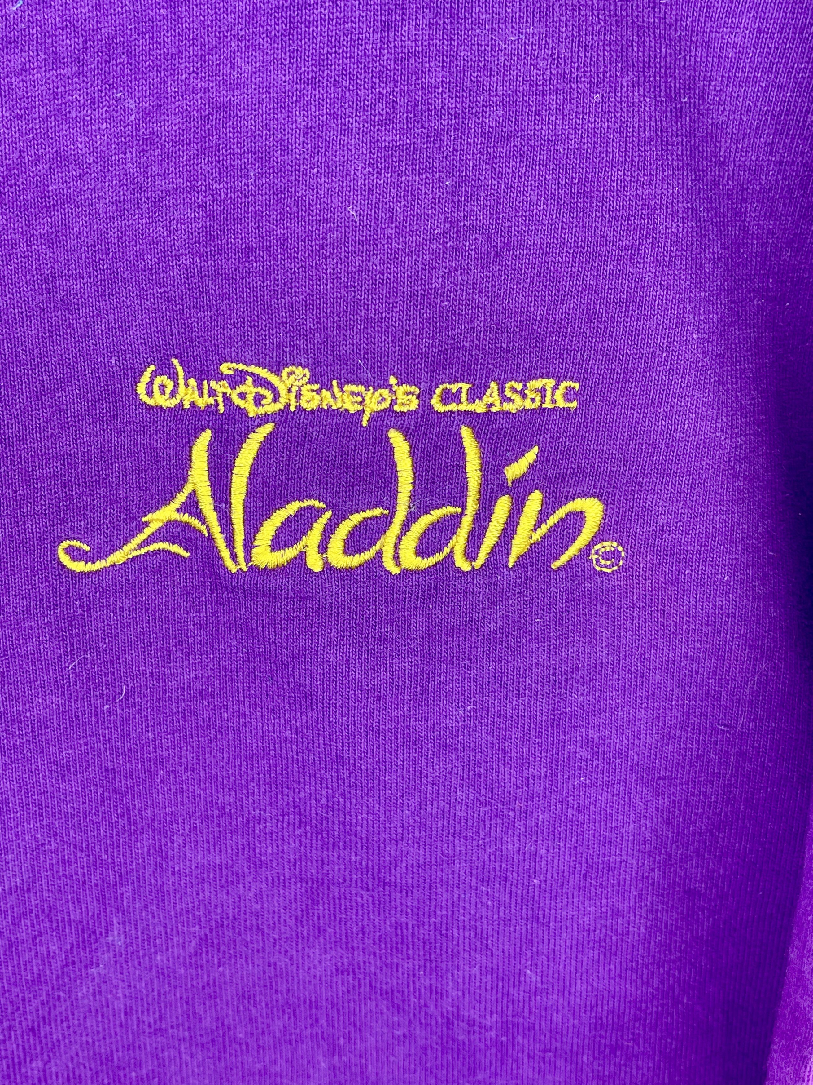 Disney × Vintage RARE!!! 1992 Disney Aladdin Vintage 90's Movie Promo T-Shirt Size US XXL / EU 58 / 5 - 5 Thumbnail