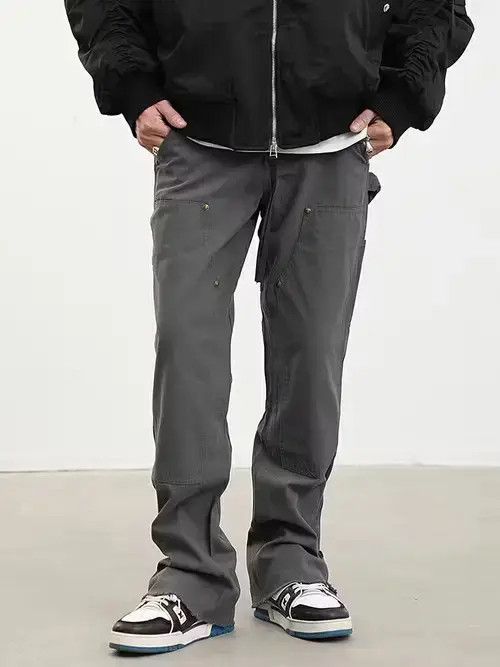 Designer × Vintage vibe cleanfit flared carpenter pants Size US 28 / EU 44 - 3 Thumbnail